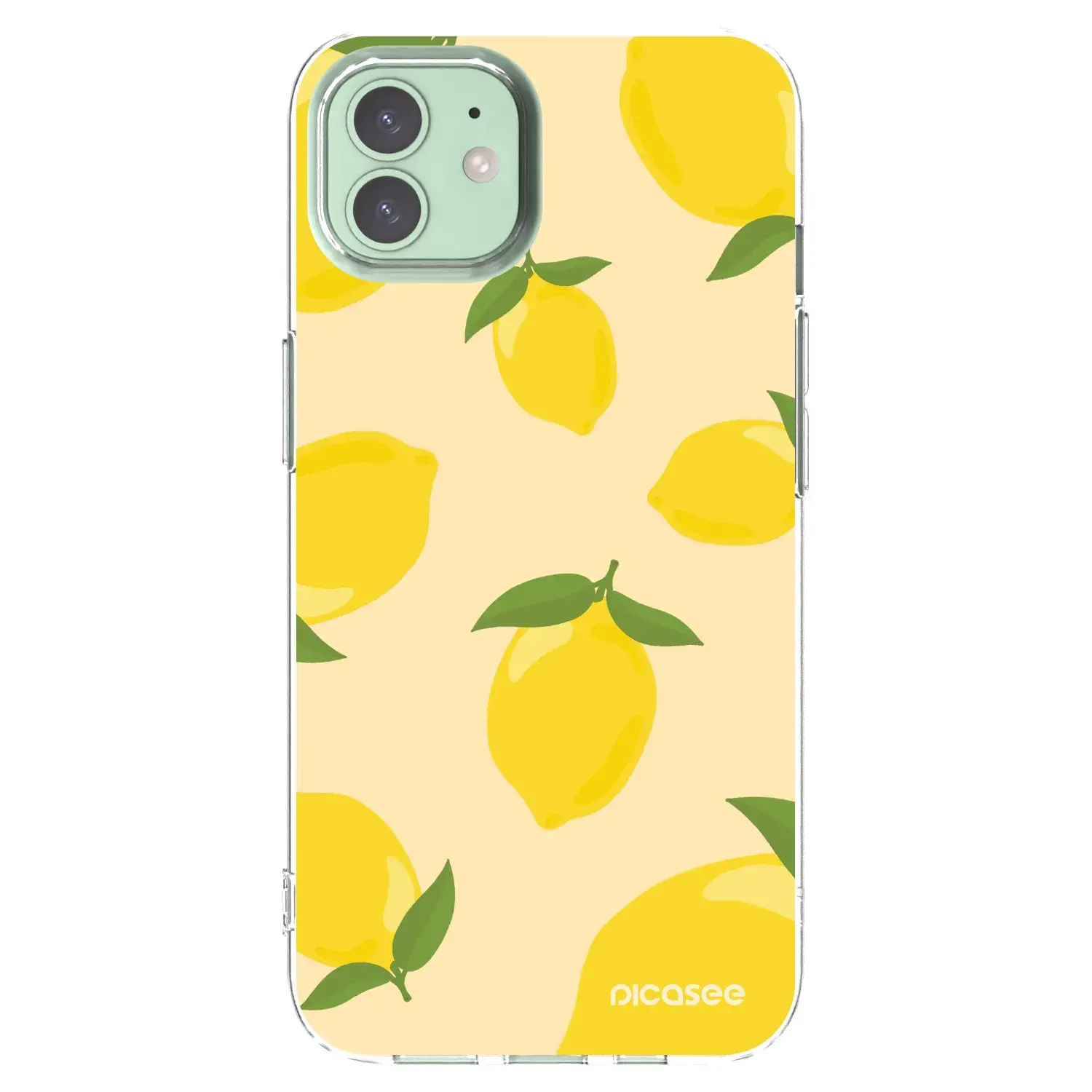 Silikonový průhledný obal pro Apple iPhone 12 - Limoncella