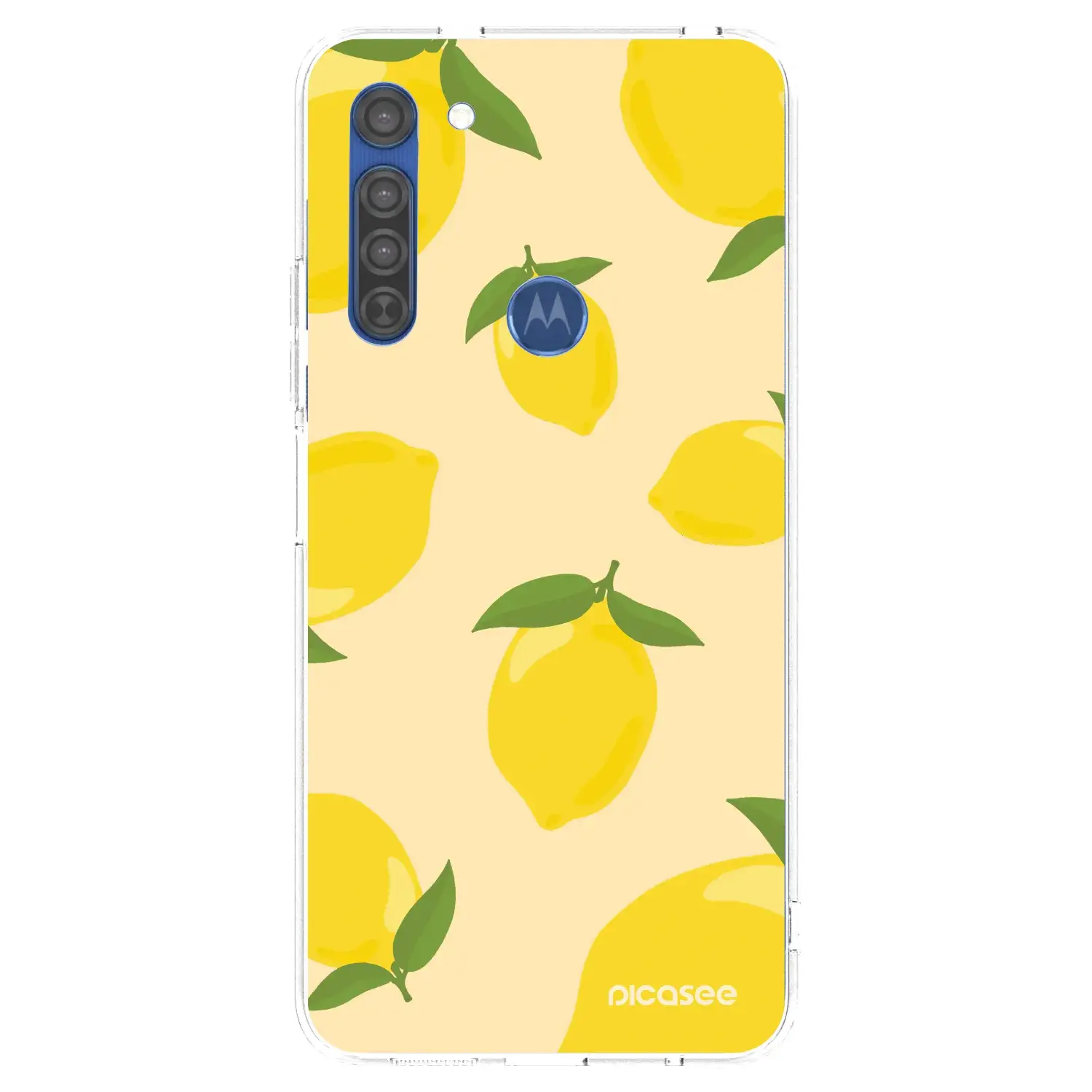 Silikonový průhledný obal pro Motorola Moto G8 - Limoncella