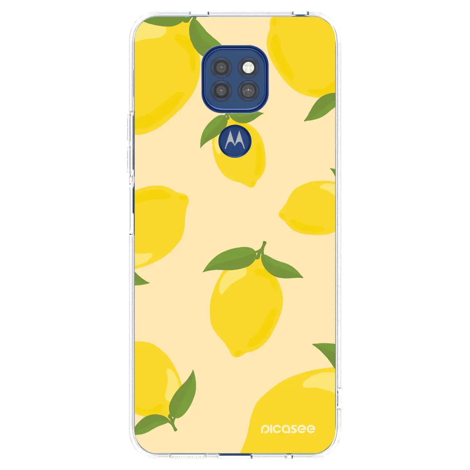 Silikonový průhledný obal pro Motorola Moto G9 Play - Limoncella