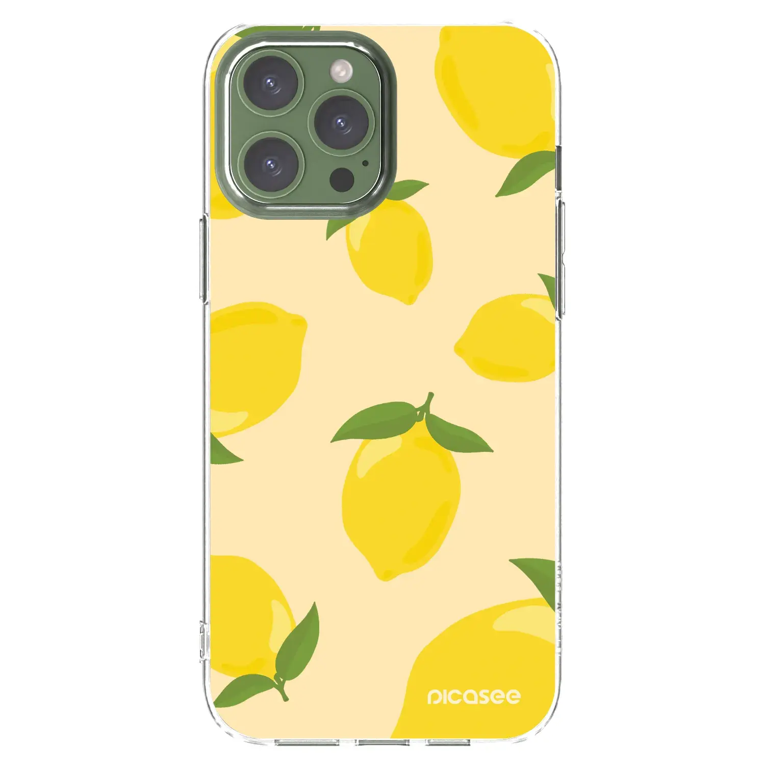 Silikonový průhledný obal pro Apple iPhone 13 Pro Max - Limoncella