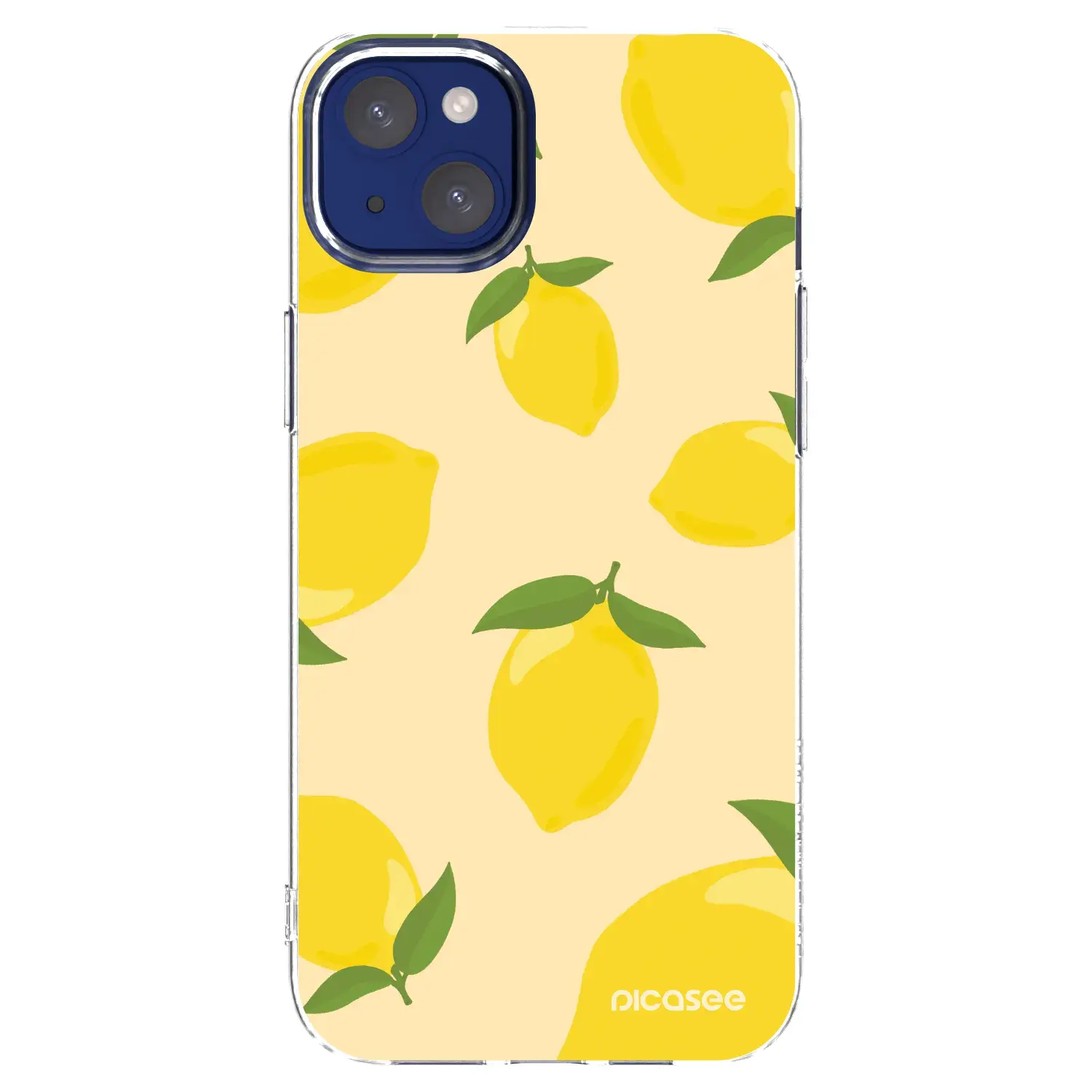 Silikonový průhledný obal pro Apple iPhone 14 Plus - Limoncella