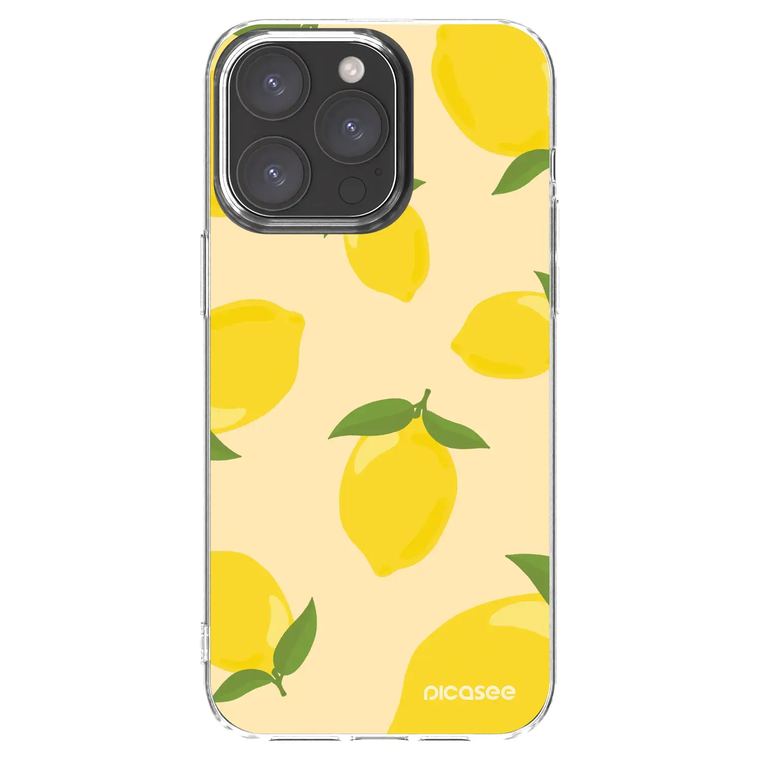 Silikonový průhledný obal pro Apple iPhone 15 Pro Max - Limoncella
