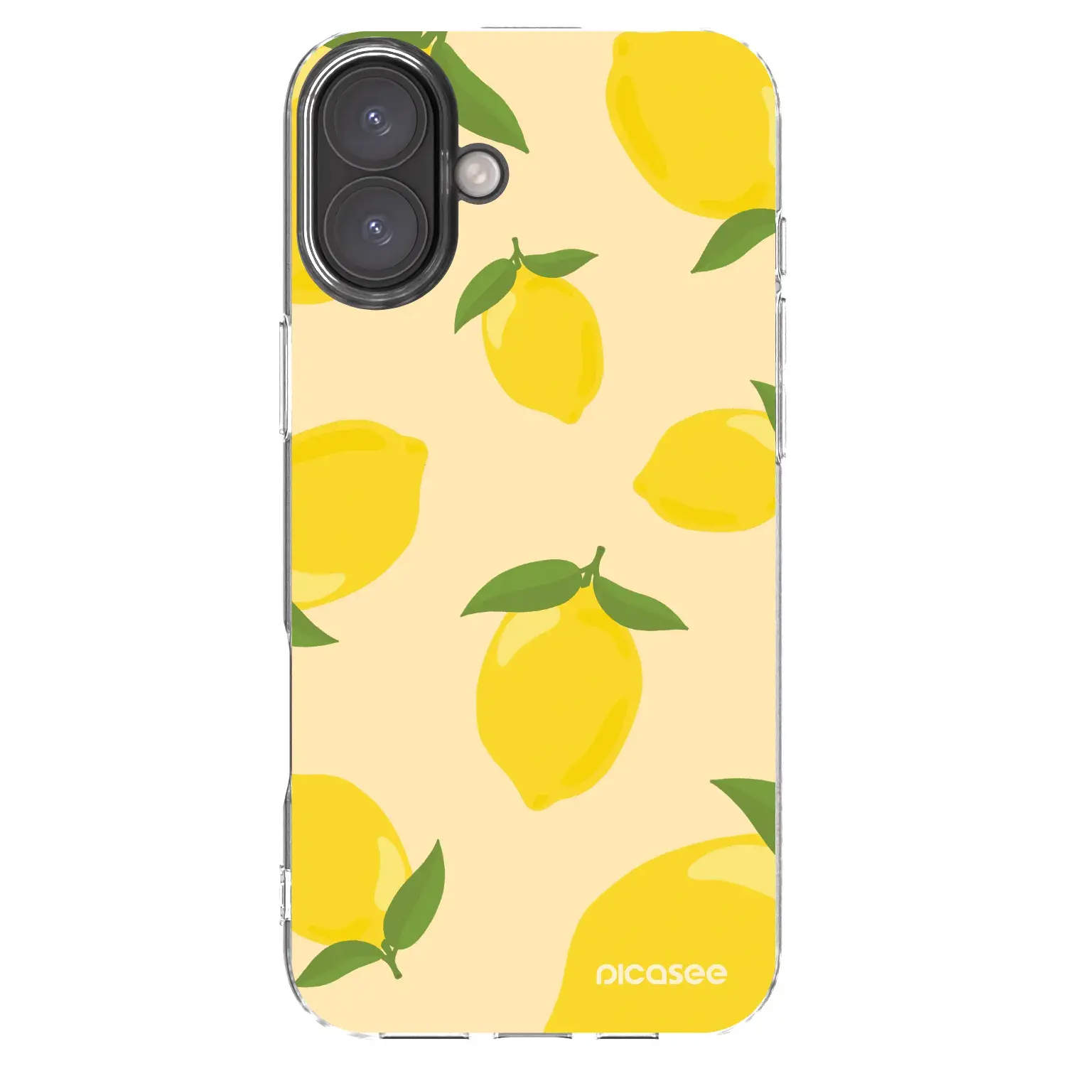 Silikonový průhledný obal pro Apple iPhone 16 Plus - Limoncella