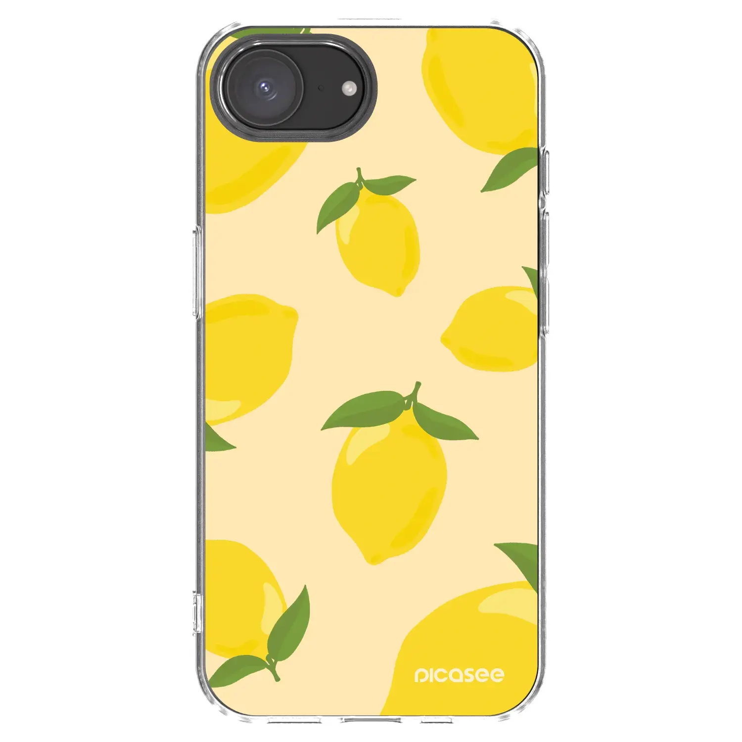 Silikonový průhledný obal pro Apple iPhone 16e - Limoncella
