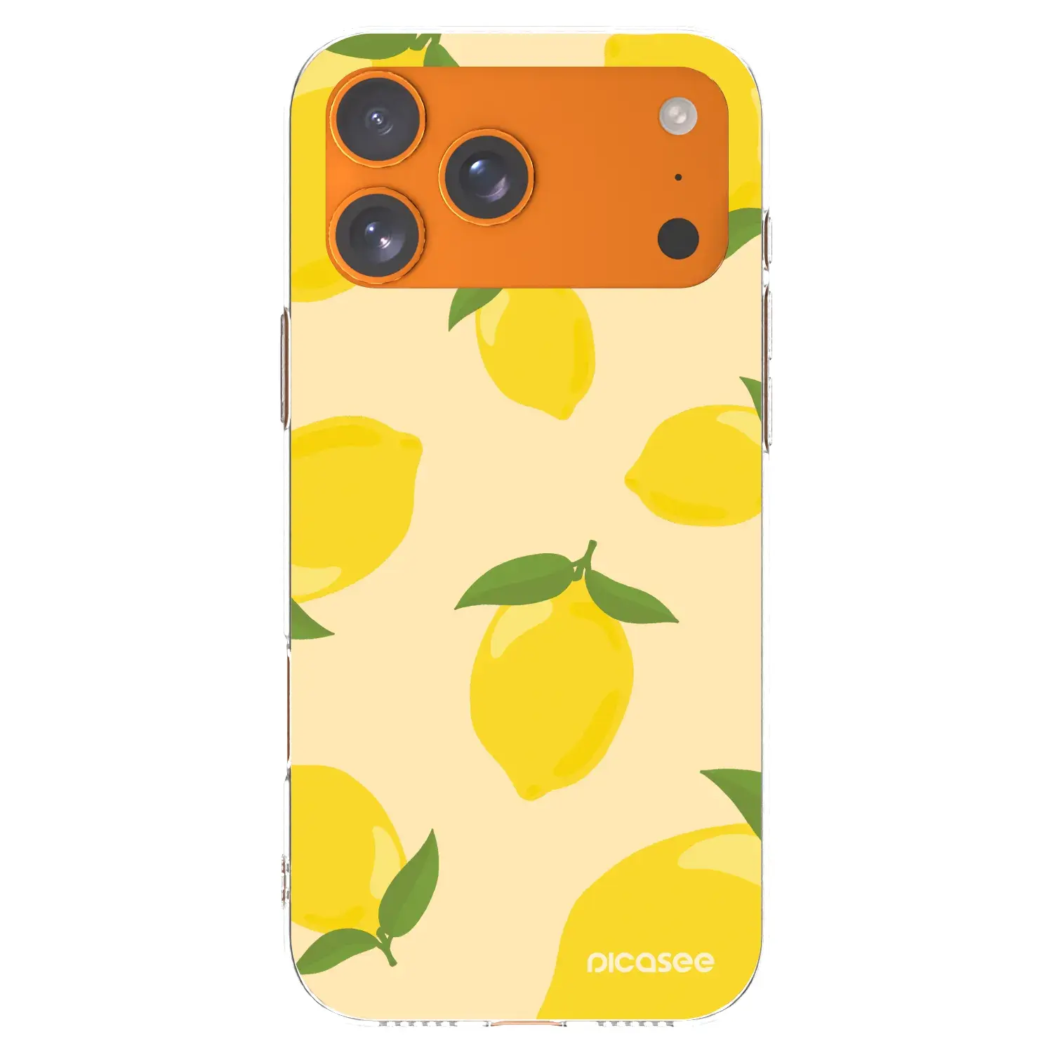 Silikonový průhledný obal pro Apple iPhone 17 Pro Max - Limoncella