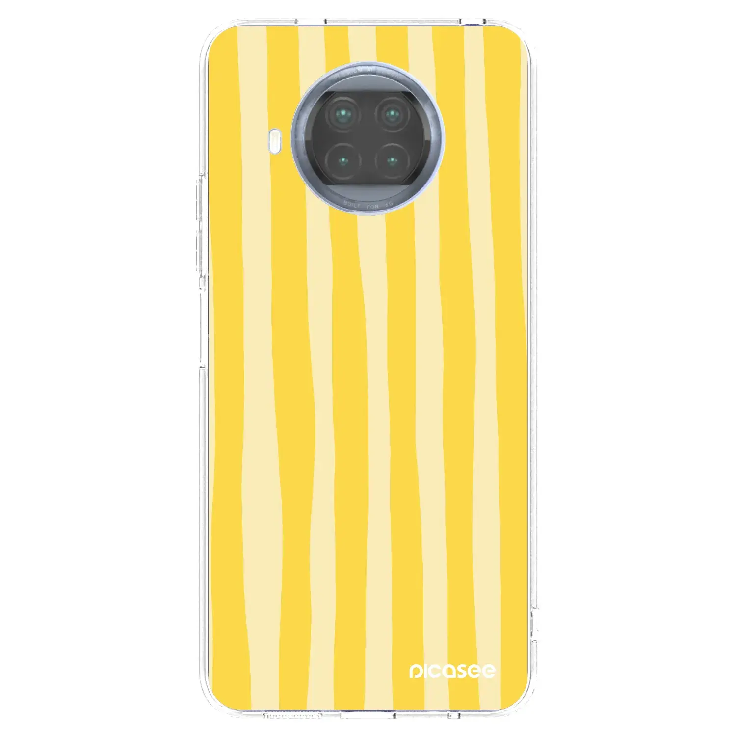 Silikonový průhledný obal pro Xiaomi Mi 10T Lite - Lines lemon