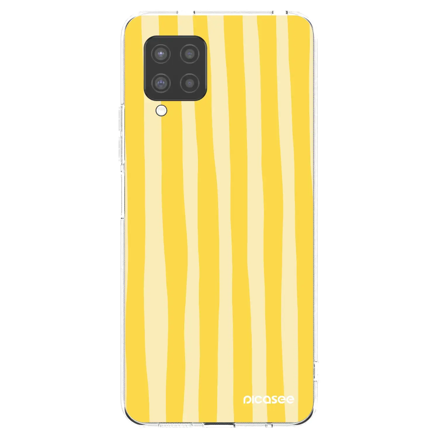 Silikonový průhledný obal pro Samsung Galaxy A42 A426B - Lines lemon