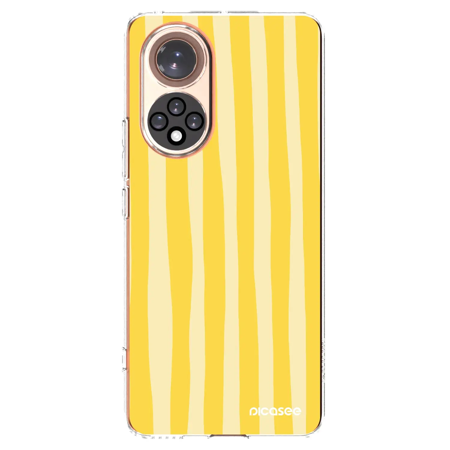 Silikonový průhledný obal pro Huawei Nova 9 - Lines lemon