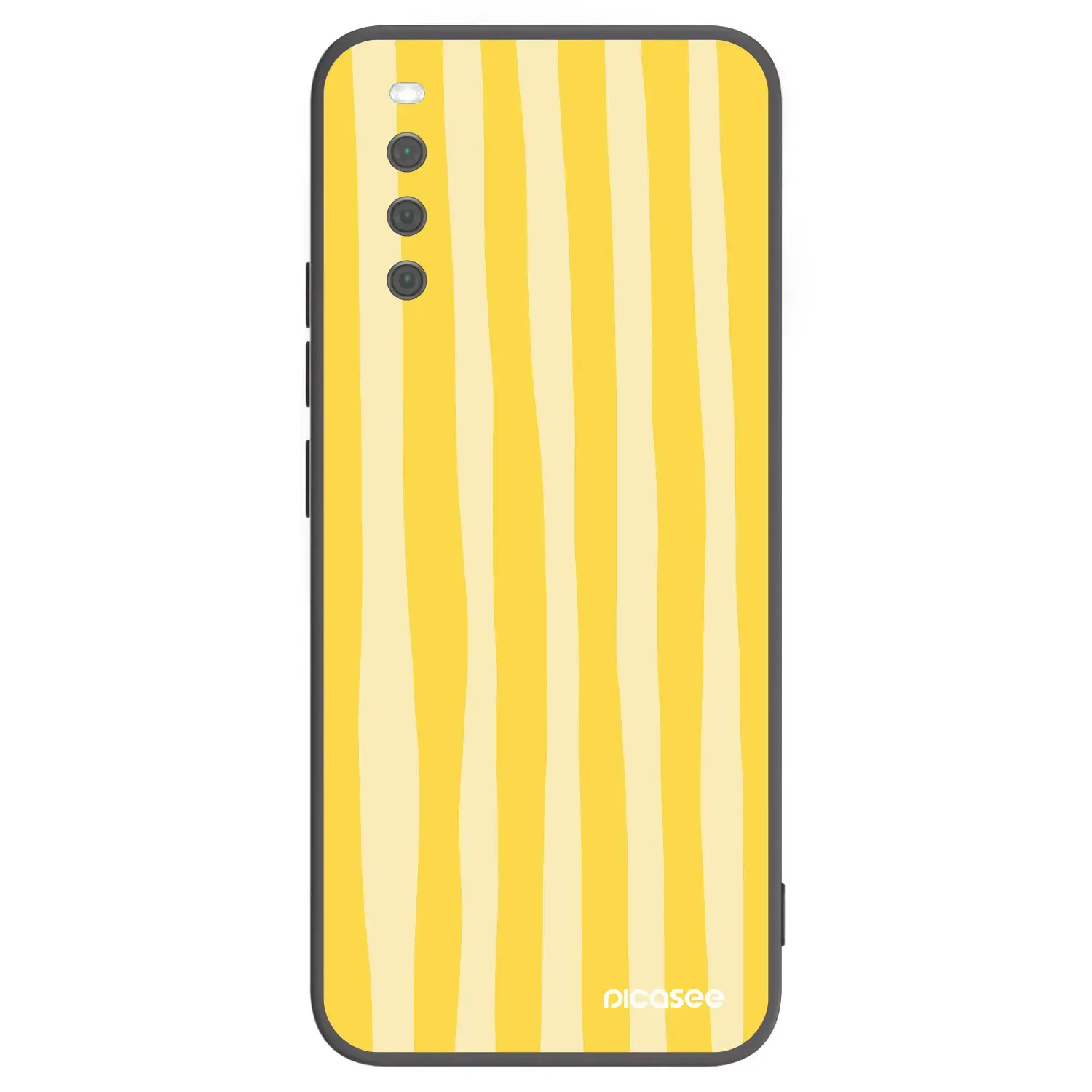 Silikonový černý obal pro Sony Xperia 10 III - Lines lemon