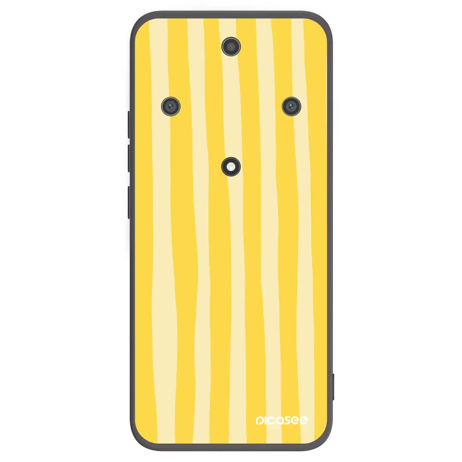 Silikonový černý obal pro Honor Magic5 Lite 5G - Lines lemon