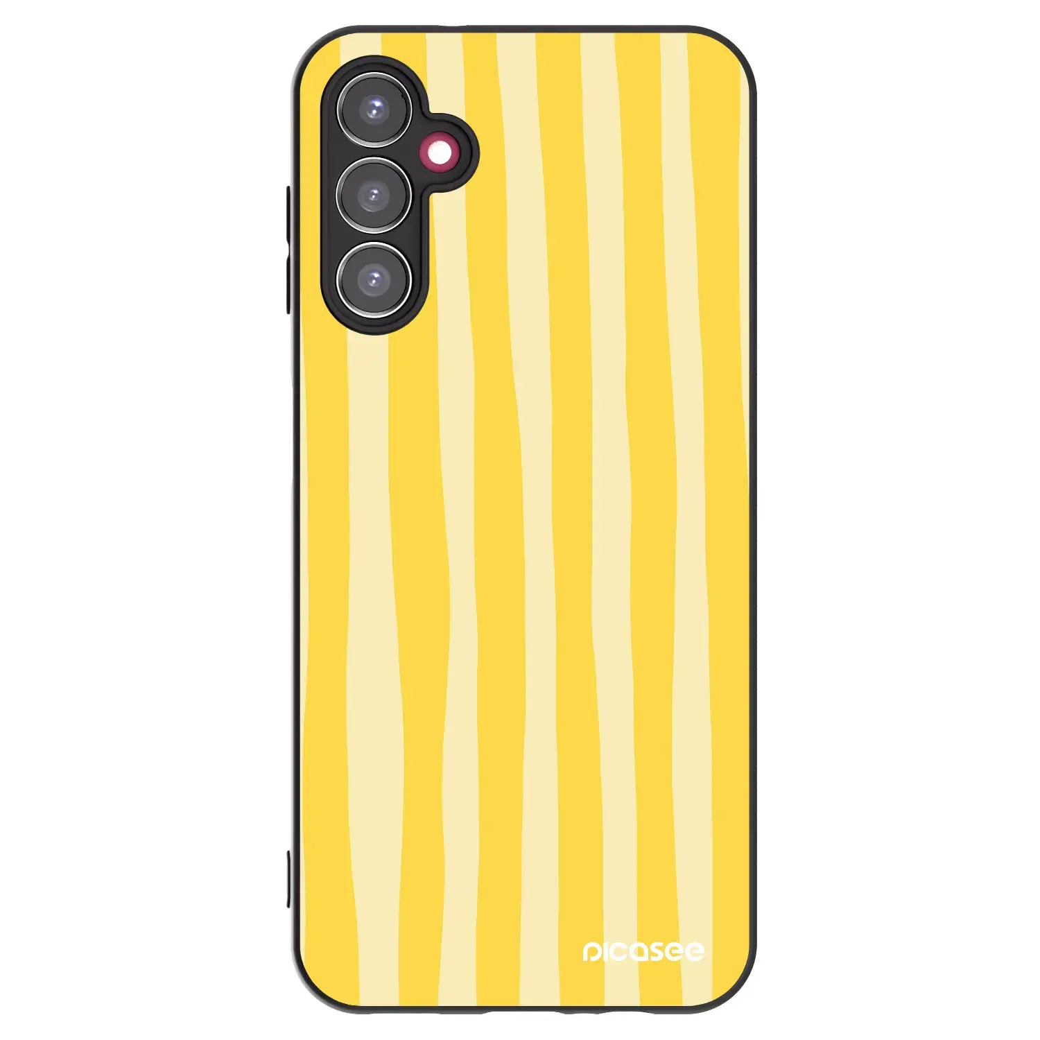Silikonový černý obal pro Samsung Galaxy A14 5G A146P - Lines lemon
