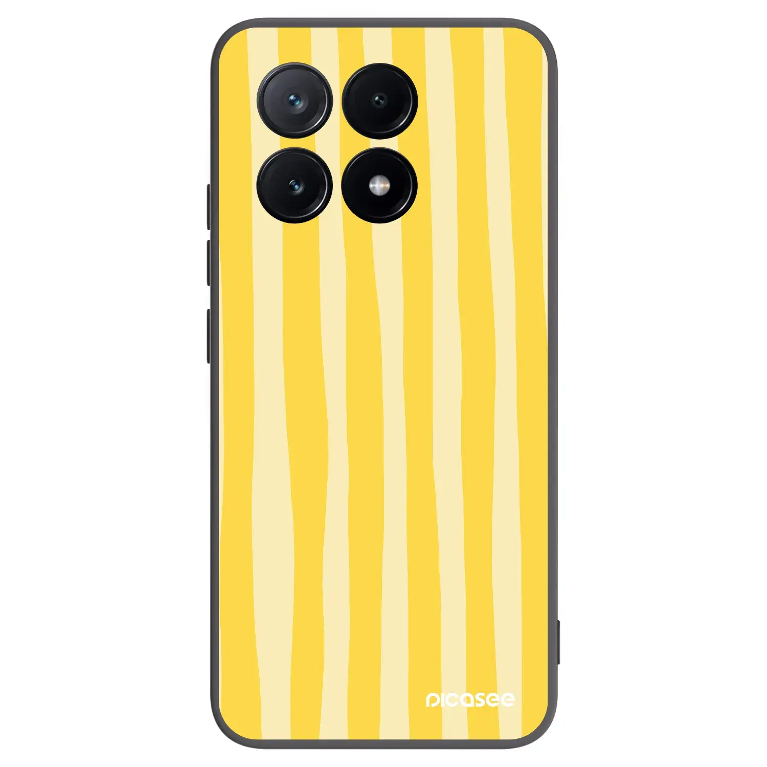 Silikonový černý obal pro Xiaomi Poco X6 Pro - Lines lemon