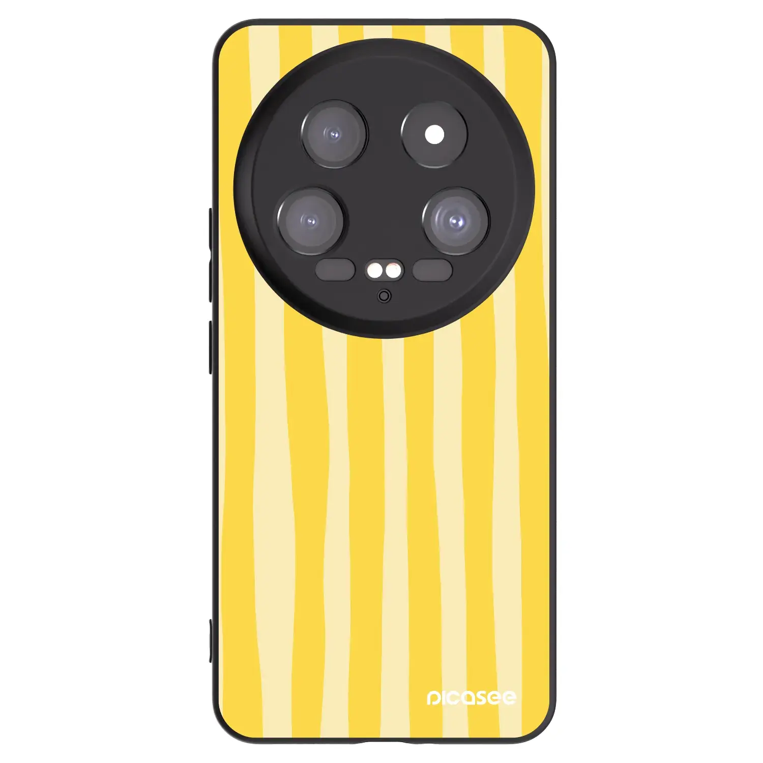 Silikonový černý obal pro Xiaomi 14 Ultra - Lines lemon