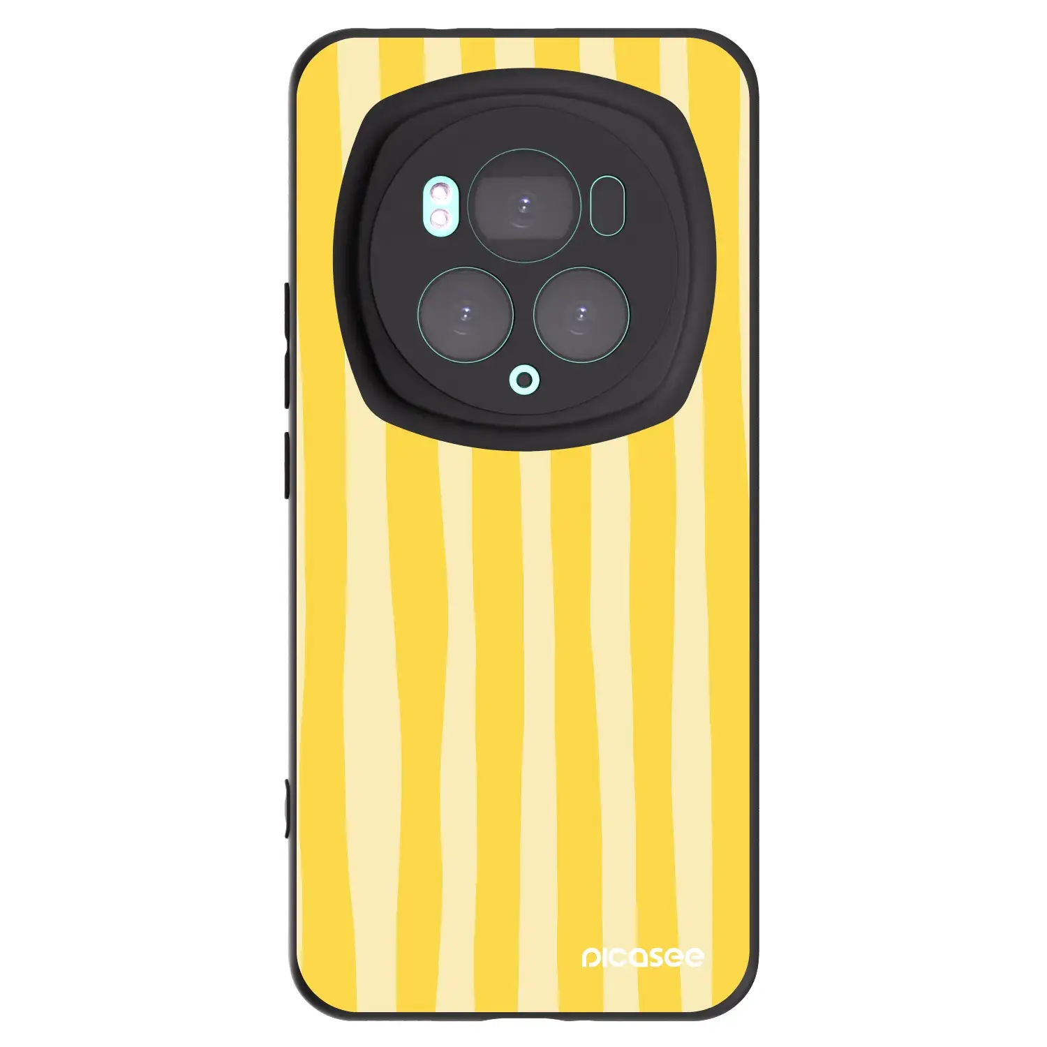 Silikonový černý obal pro Honor Magic6 Pro - Lines lemon