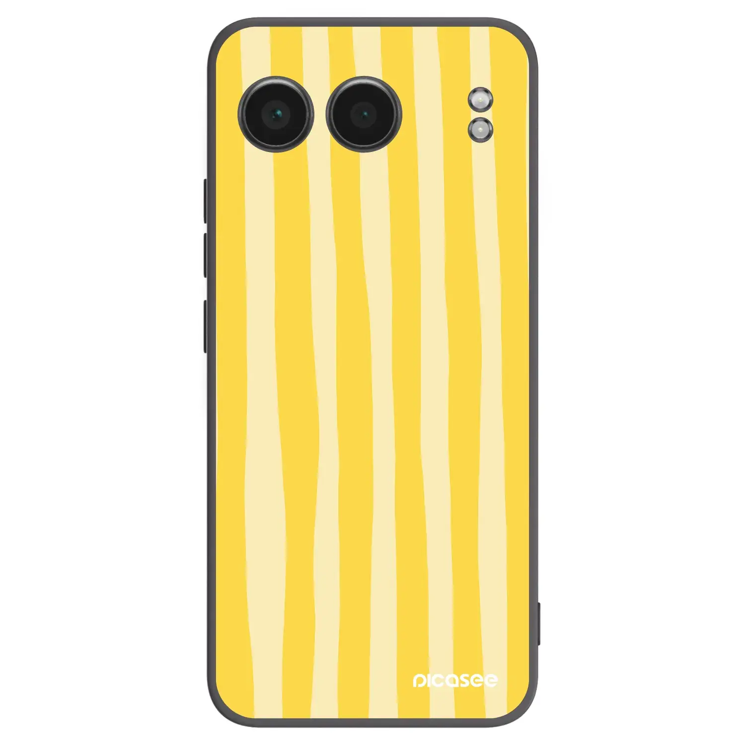 Silikonový černý obal pro OnePlus Nord 4 - Lines lemon