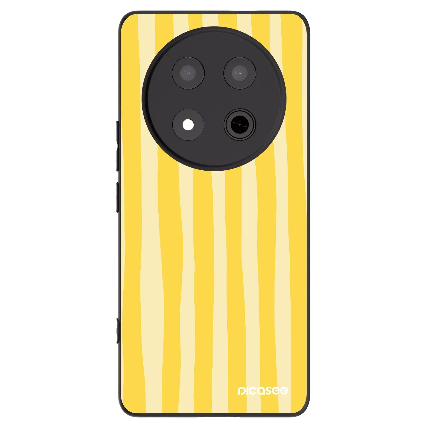 Silikonový černý obal pro Honor Magic7 Lite 5G - Lines lemon