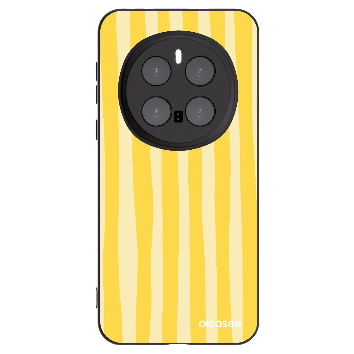 Silikonový černý obal pro Honor Magic7 Pro 5G - Lines lemon