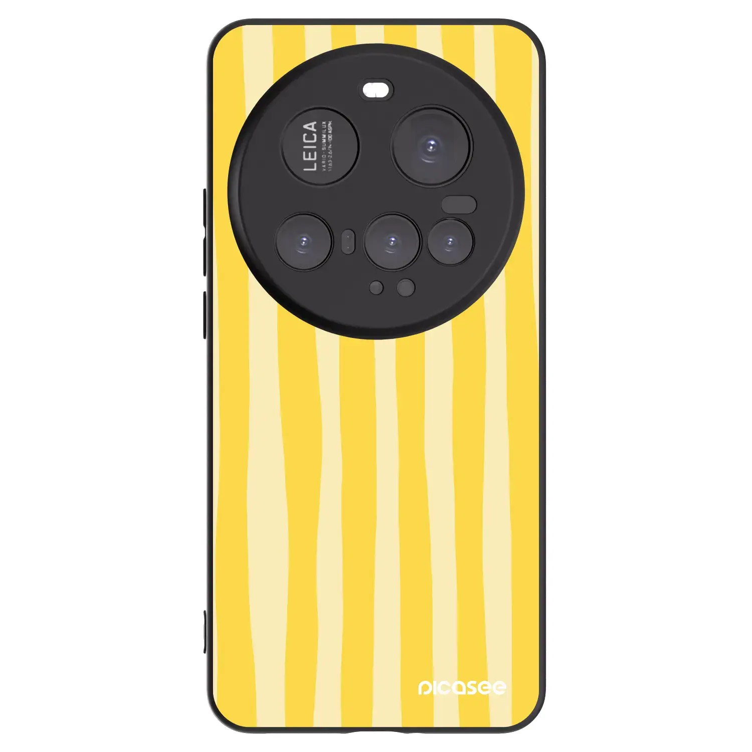 Silikonový černý obal pro Xiaomi 15 Ultra - Lines lemon