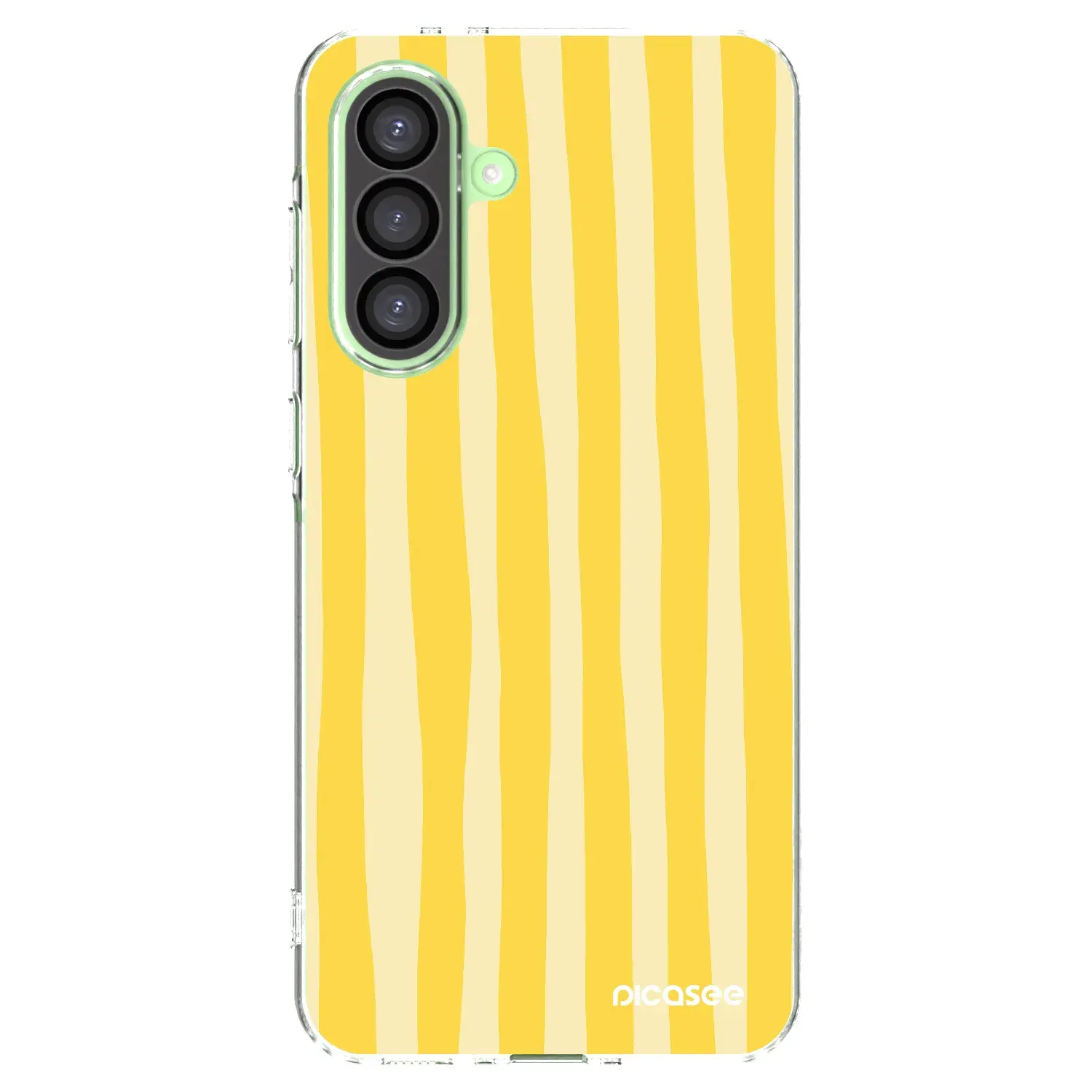 Silikonový průhledný obal pro Samsung Galaxy A26 5G A266B - Lines lemon