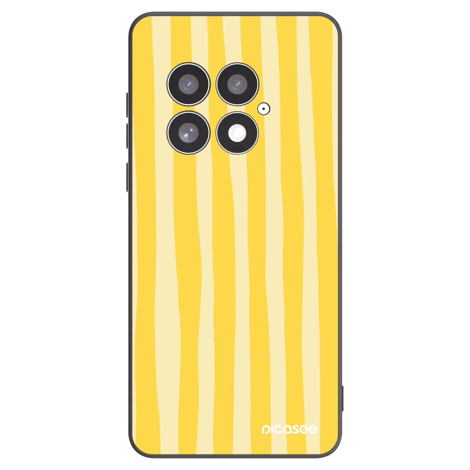 Silikonový černý obal pro OnePlus 13 5G - Lines lemon