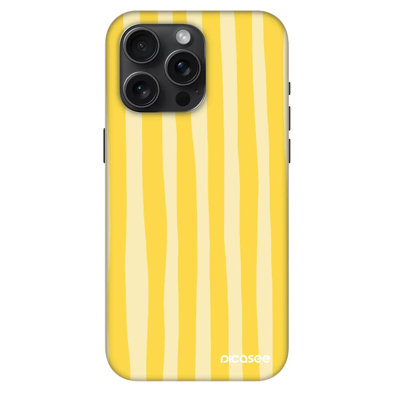 Fashion Case MagSafe Apple iPhone 15 Pro Max - Lines lemon