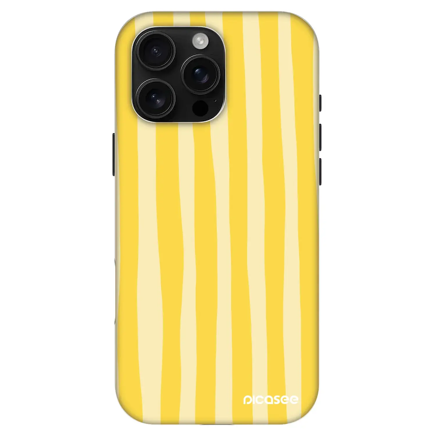 Fashion Case MagSafe Apple iPhone 16 Pro Max - Lines lemon