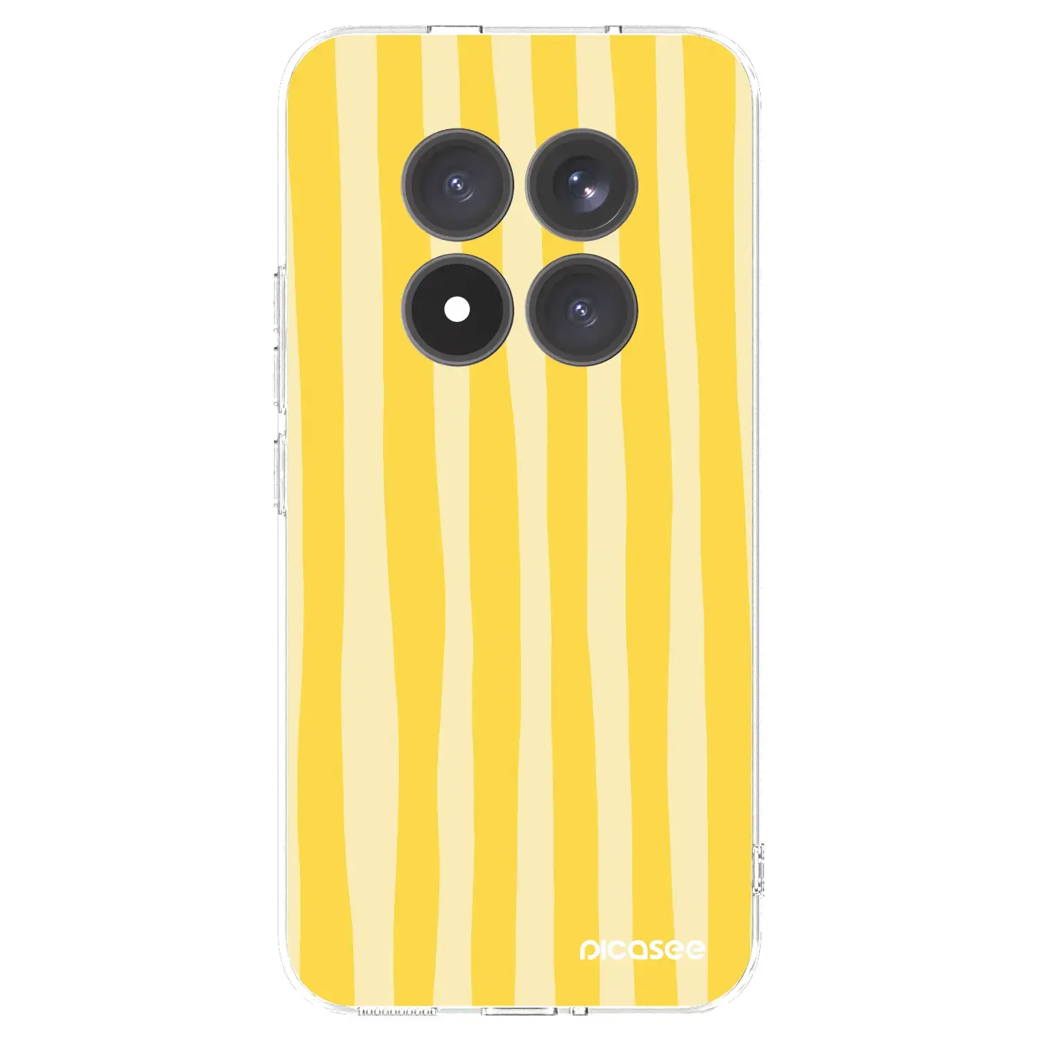 Silikonový průhledný obal pro Xiaomi Redmi Note 15 Pro+ - Lines lemon
