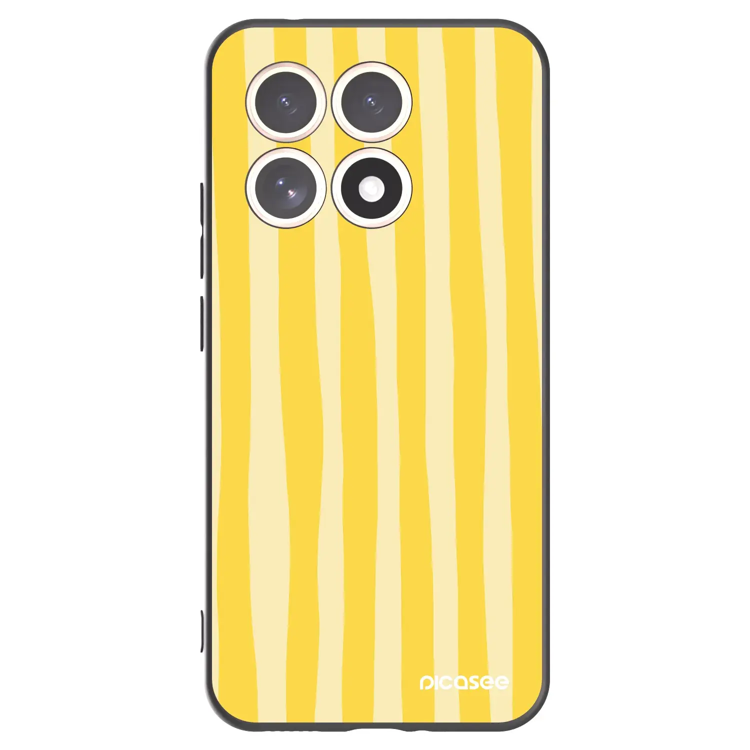 Silikonový černý obal pro Xiaomi 15T - Lines lemon