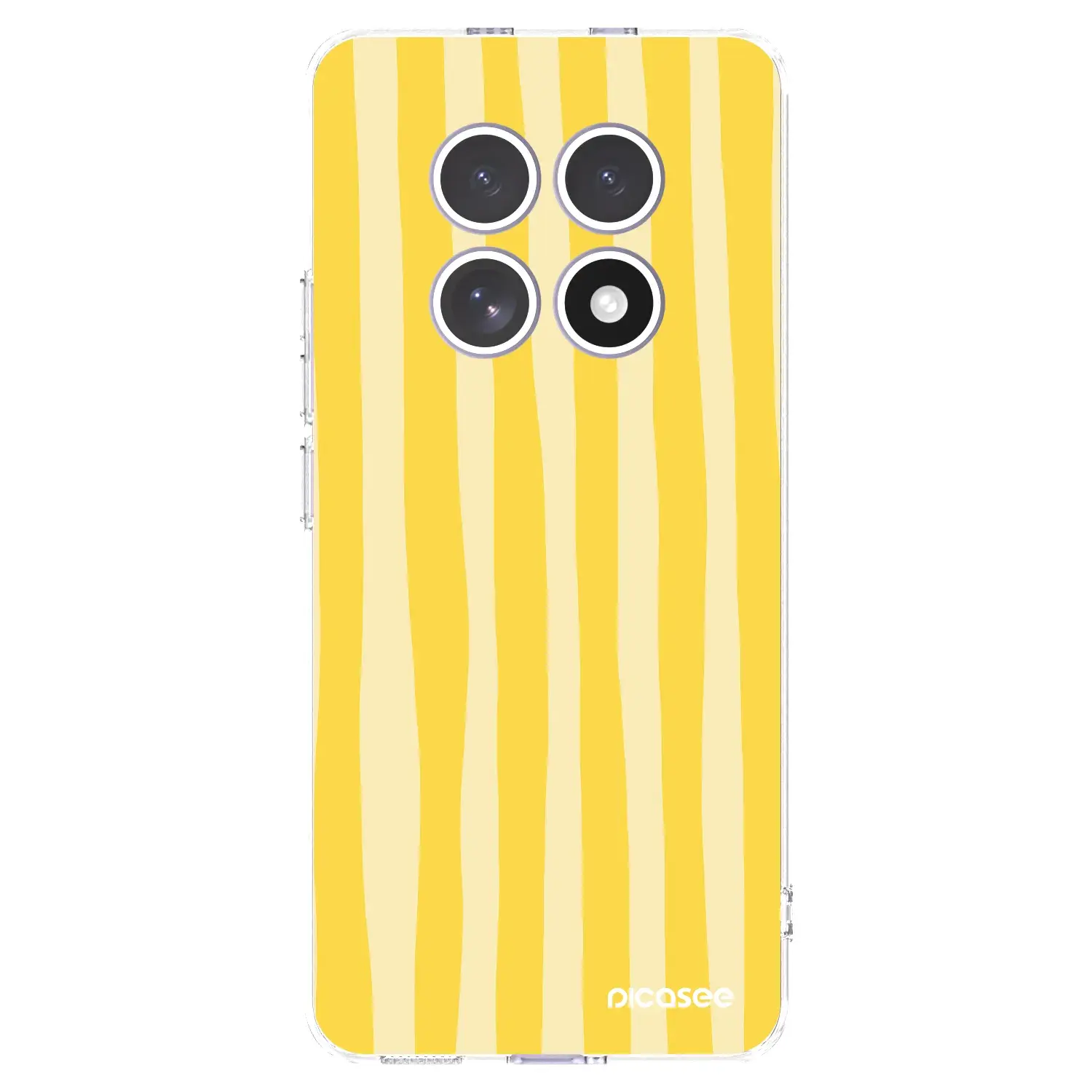 Silikonový průhledný obal pro Xiaomi Redmi Note 15 4G - Lines lemon