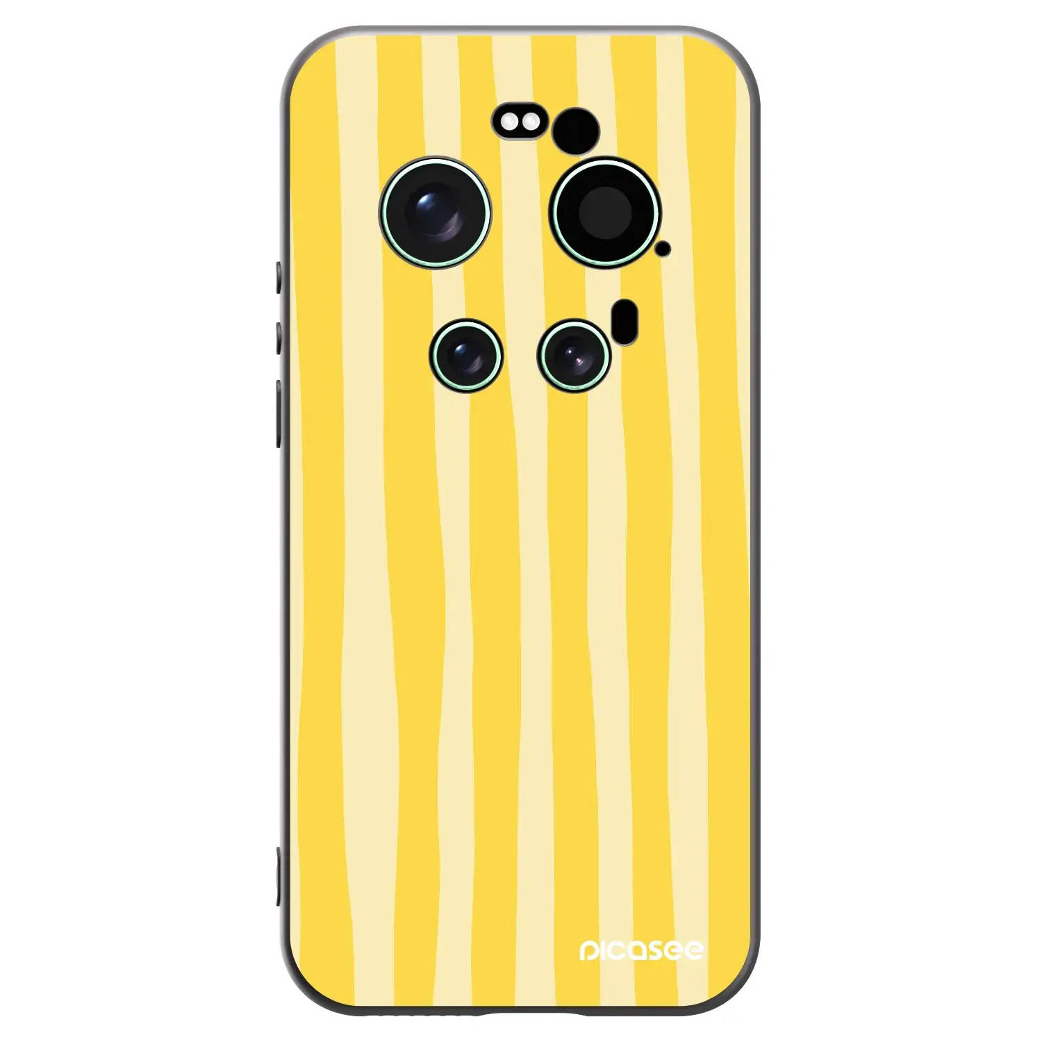 Silikonový černý obal pro Xiaomi 17 Ultra - Lines lemon
