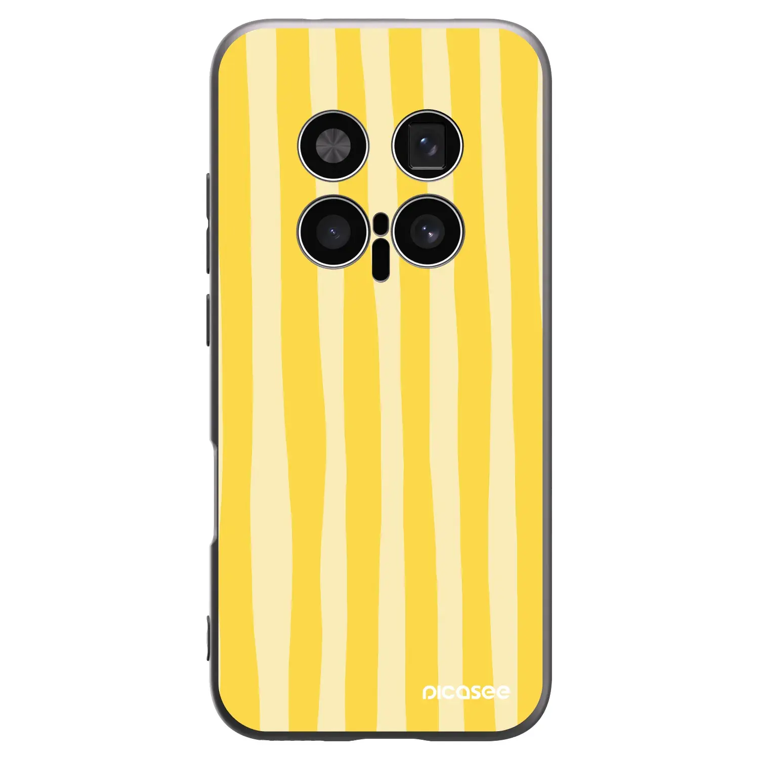 Silikonový černý obal pro Honor Magic8 Pro 5G - Lines lemon