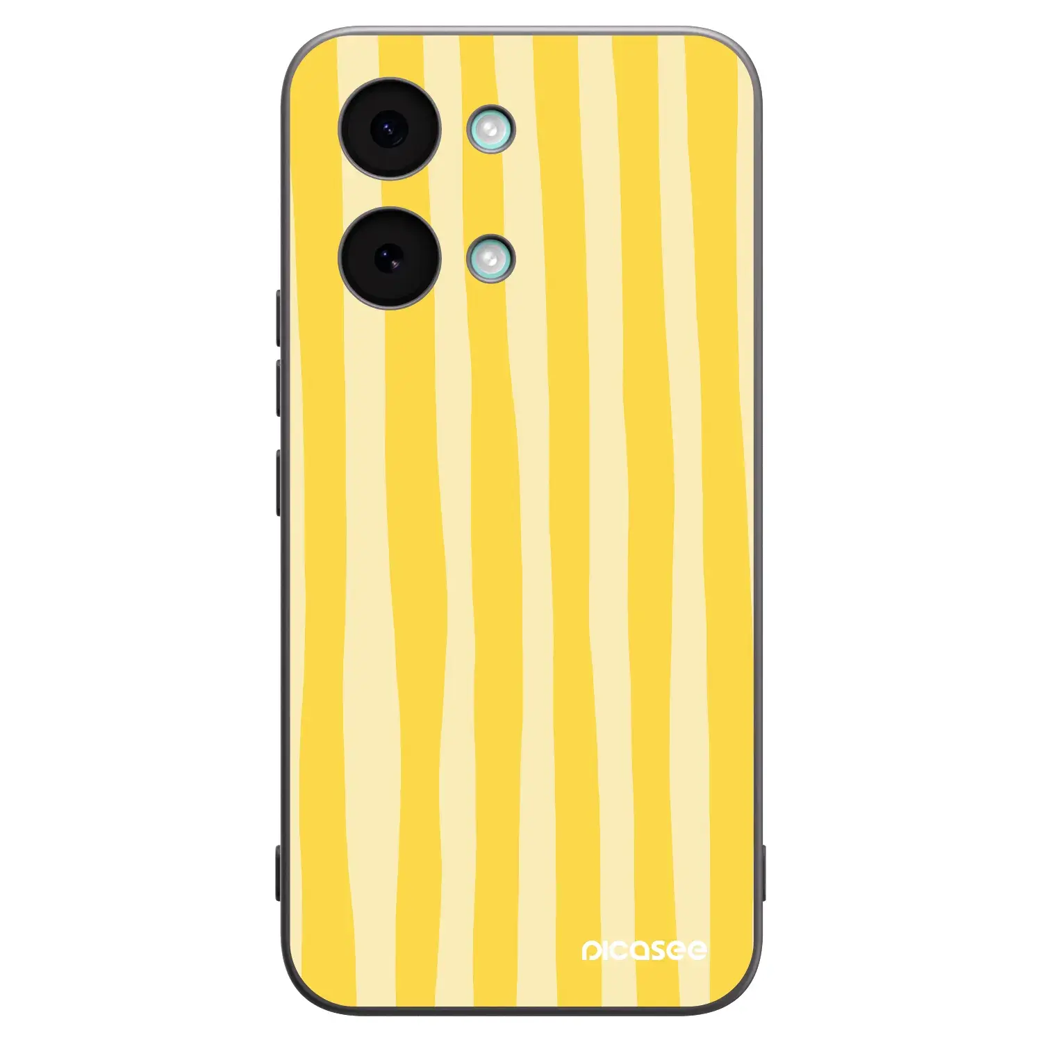 Silikonový černý obal pro Xiaomi Poco X8 Pro Max - Lines lemon