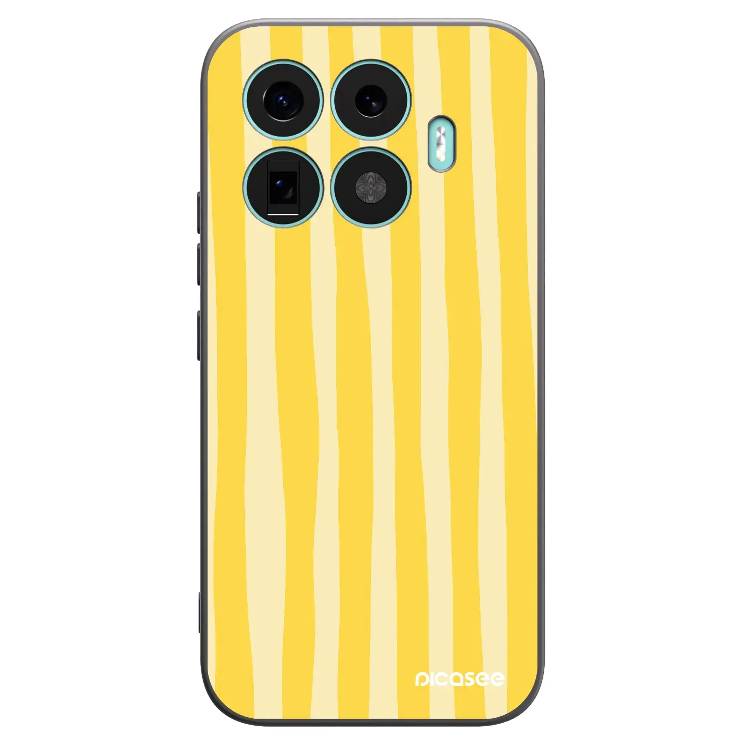 Silikonový černý obal pro Xiaomi 17T - Lines lemon