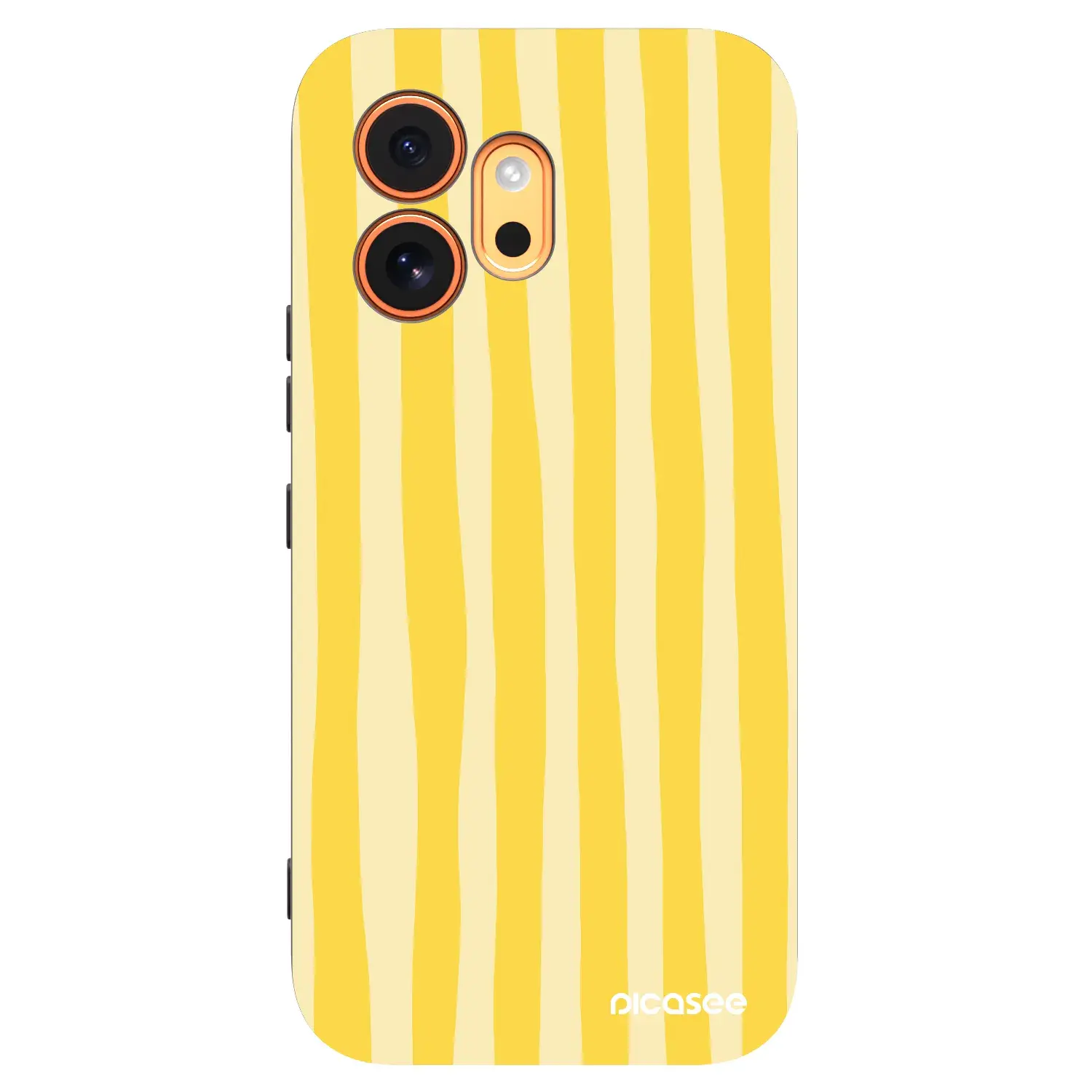 Silikonový černý obal pro Honor 600 - Lines lemon