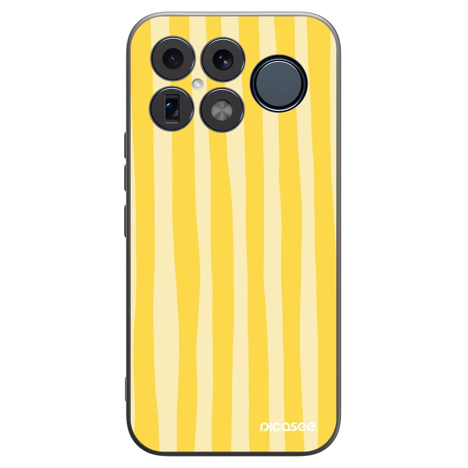 Silikonový černý obal pro Xiaomi Poco F8 Ultra - Lines lemon