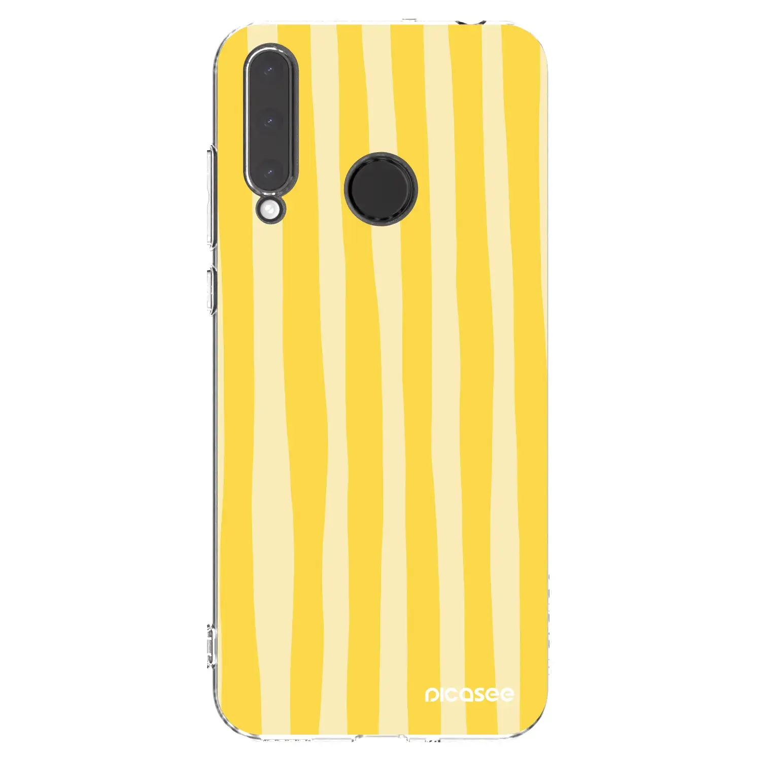 Silikonový průhledný obal pro Honor 20 Lite - Lines lemon