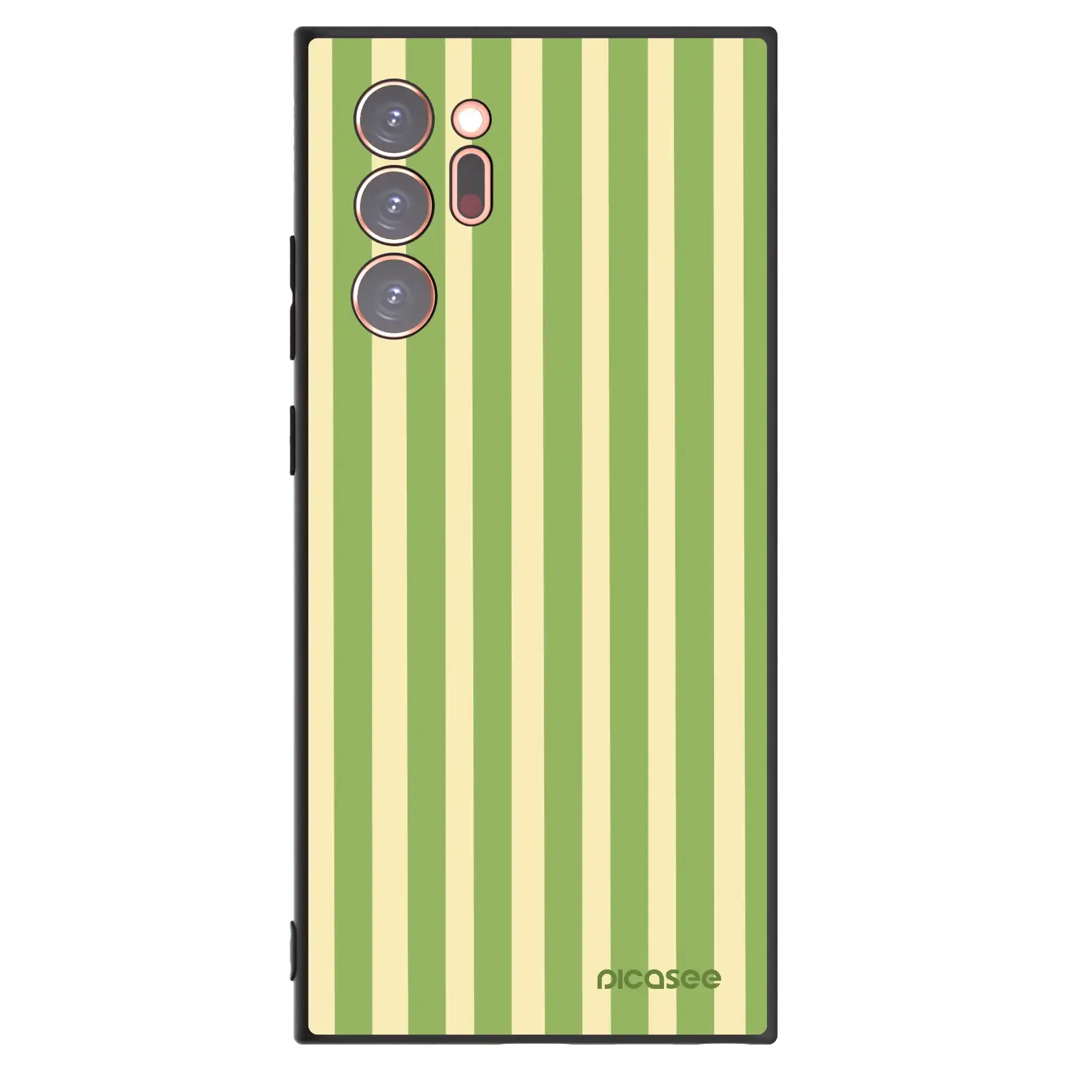 Silikonový černý obal pro Samsung Galaxy Note 20 Ultra - Lines Matcha