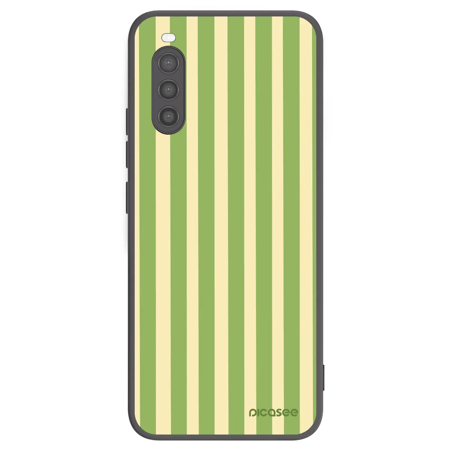 Silikonový černý obal pro Sony Xperia 10 II - Lines Matcha