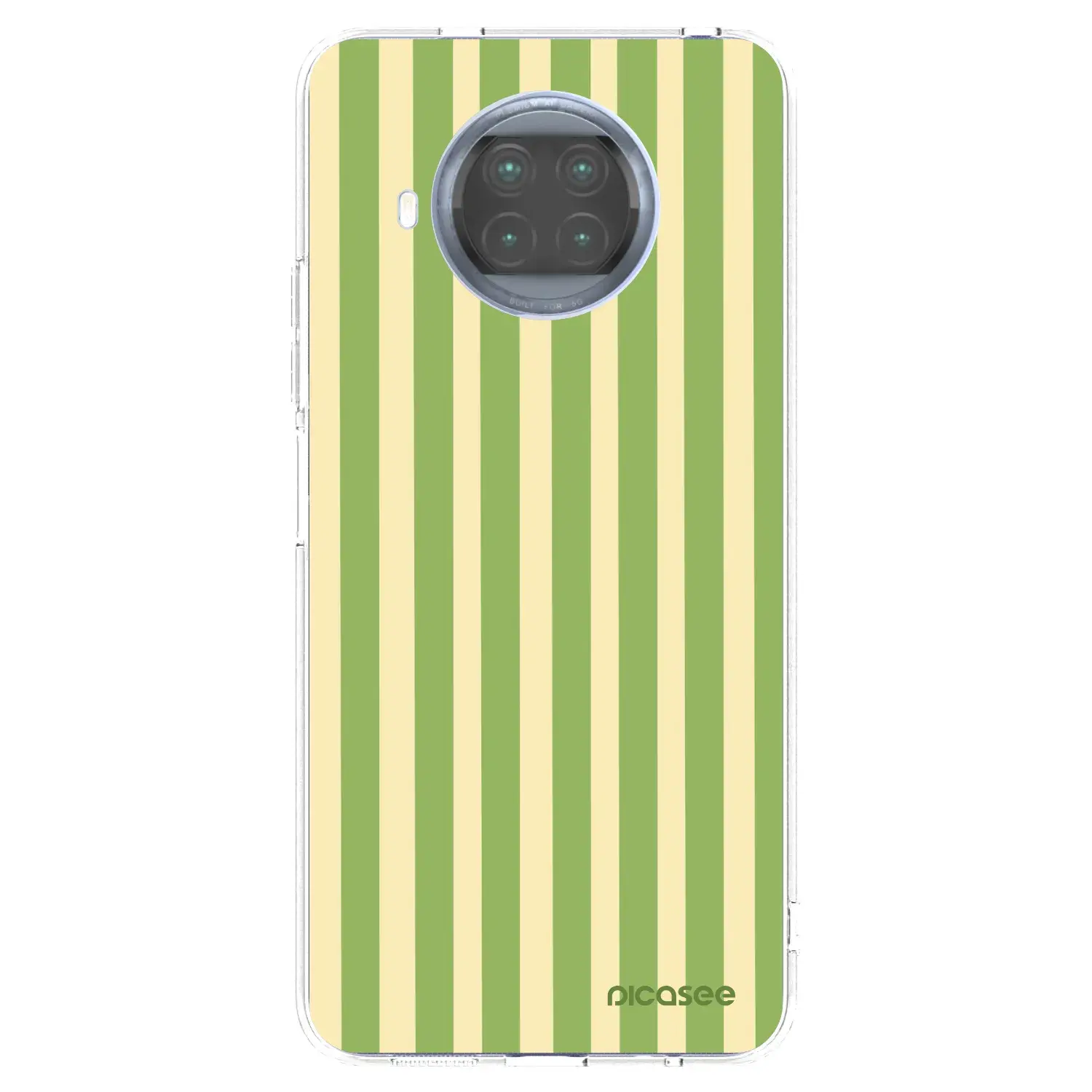 Silikonový průhledný obal pro Xiaomi Mi 10T Lite - Lines Matcha