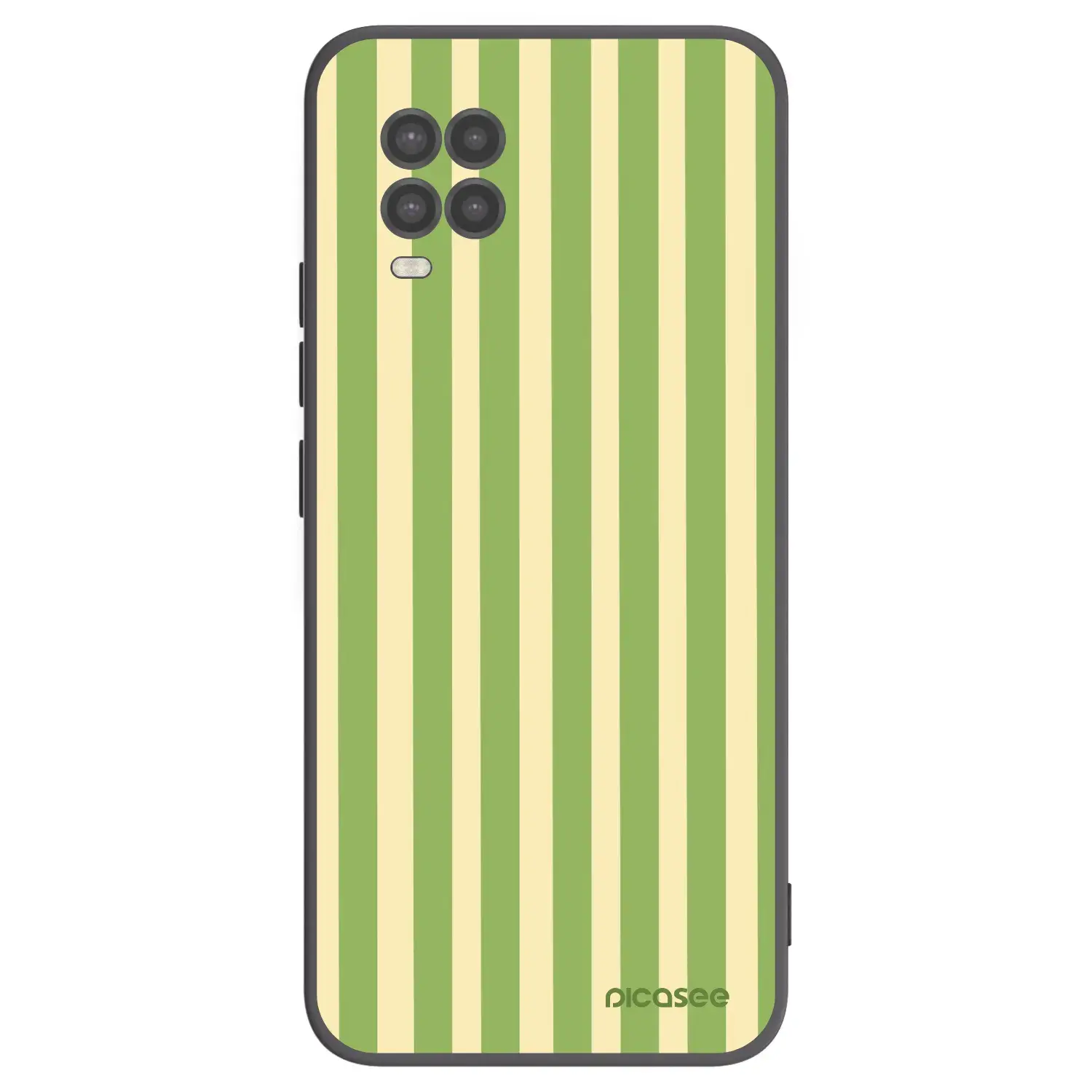 Silikonový černý obal pro Xiaomi Mi 10 Lite - Lines Matcha