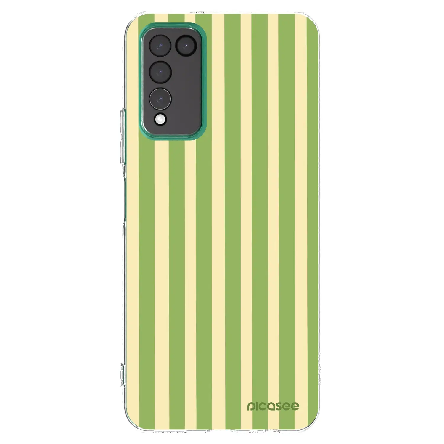 Silikonový průhledný obal pro Honor 10X Lite - Lines Matcha
