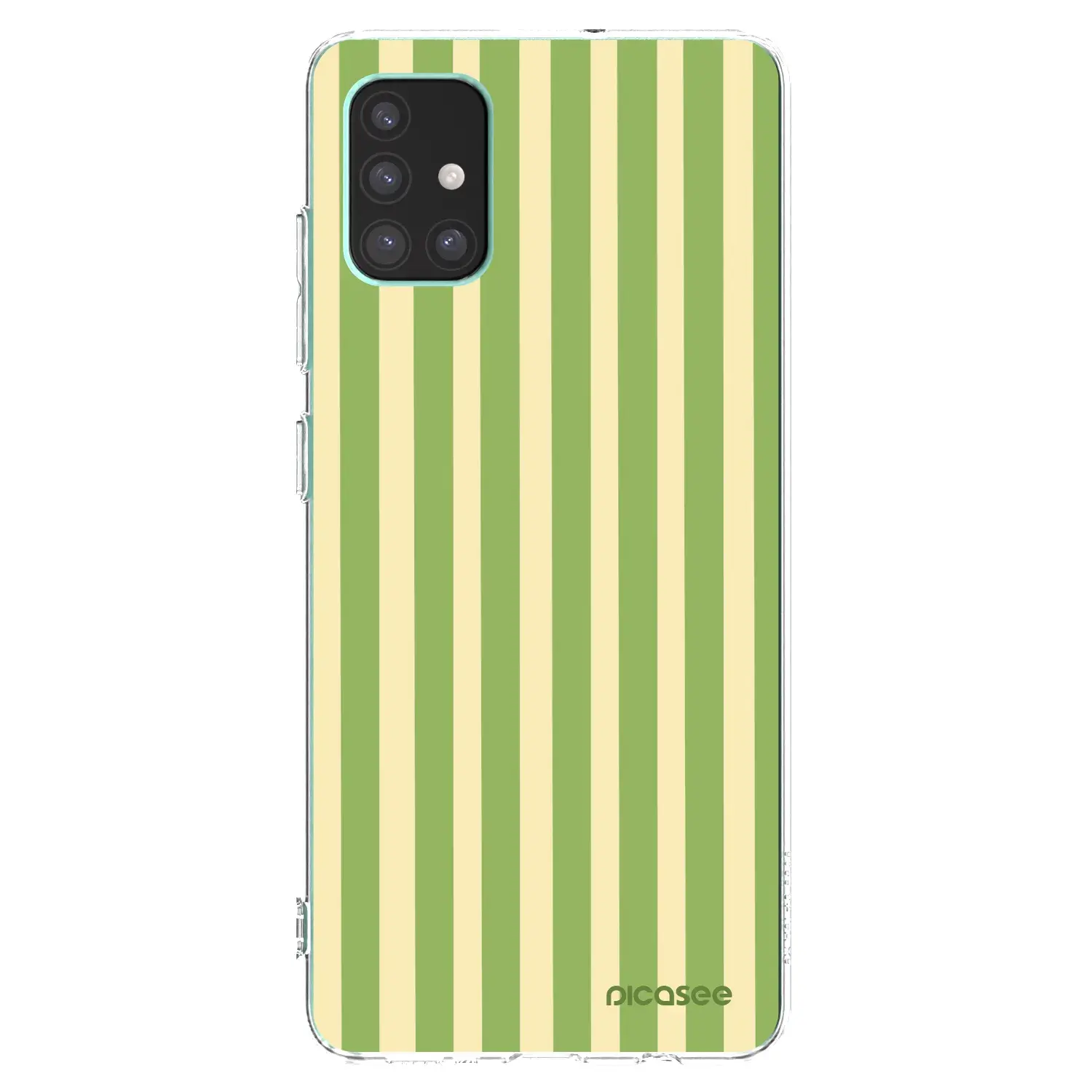 Silikonový průhledný obal pro Samsung Galaxy M51 M515F - Lines Matcha