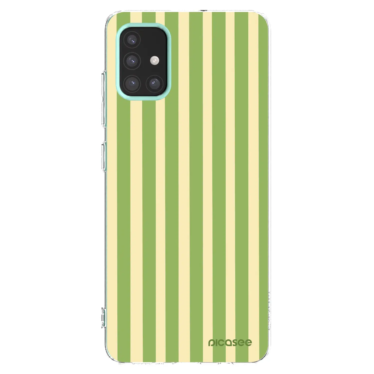 Silikonový průhledný obal pro Samsung Galaxy M31s - Lines Matcha