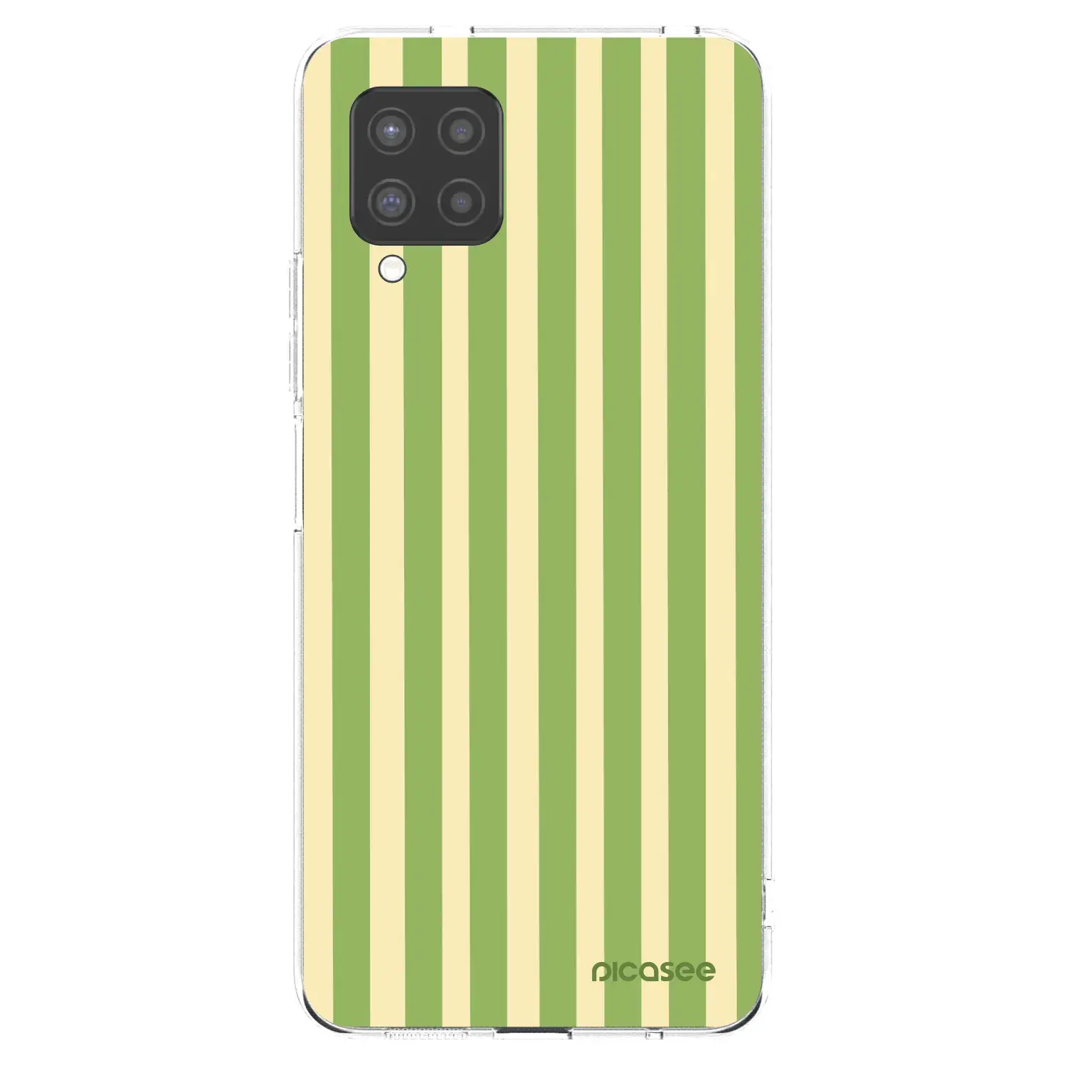 Silikonový průhledný obal pro Samsung Galaxy A42 A426B - Lines Matcha