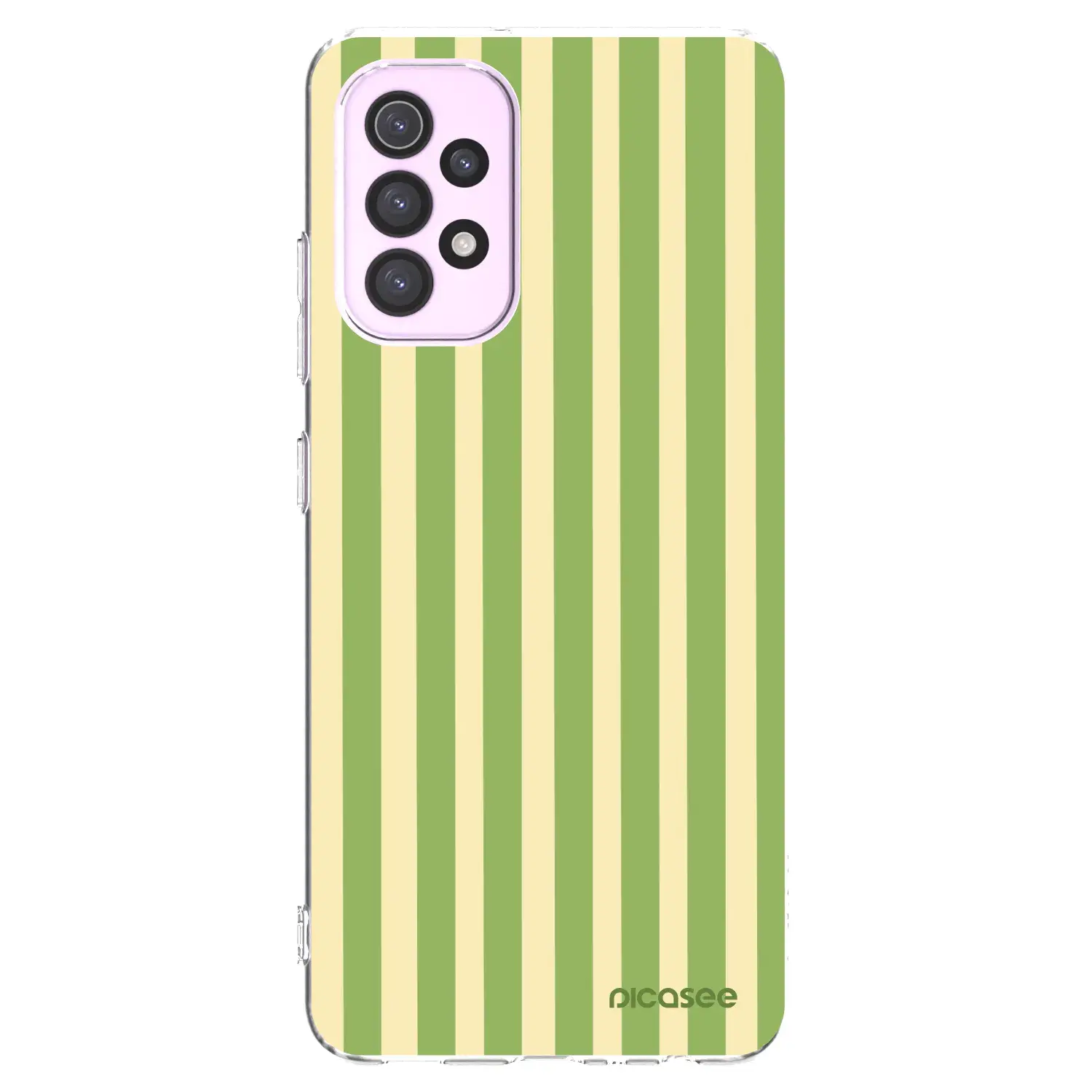 Silikonový průhledný obal pro Samsung Galaxy A32 5G A326B - Lines Matcha