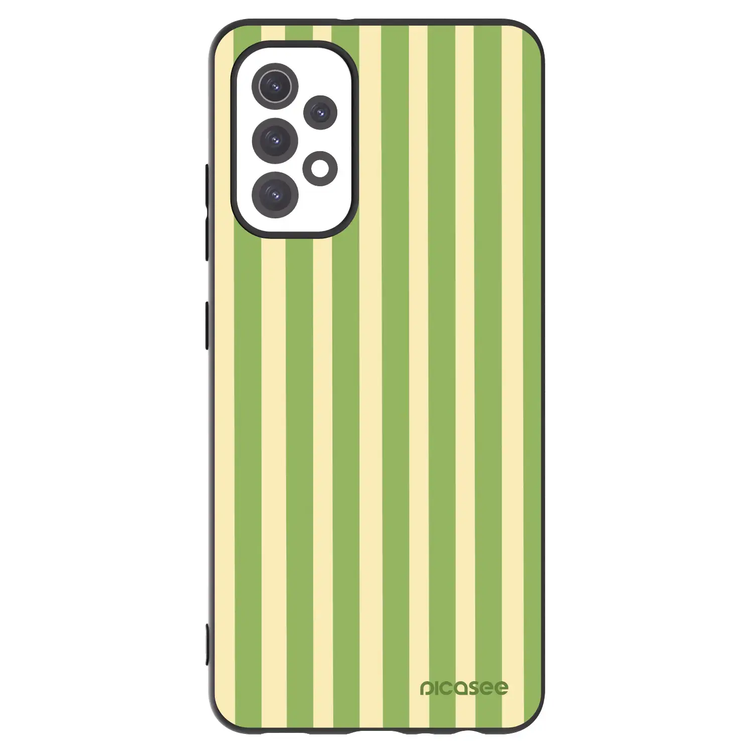 Silikonový černý obal pro Samsung Galaxy A32 5G A326B - Lines Matcha