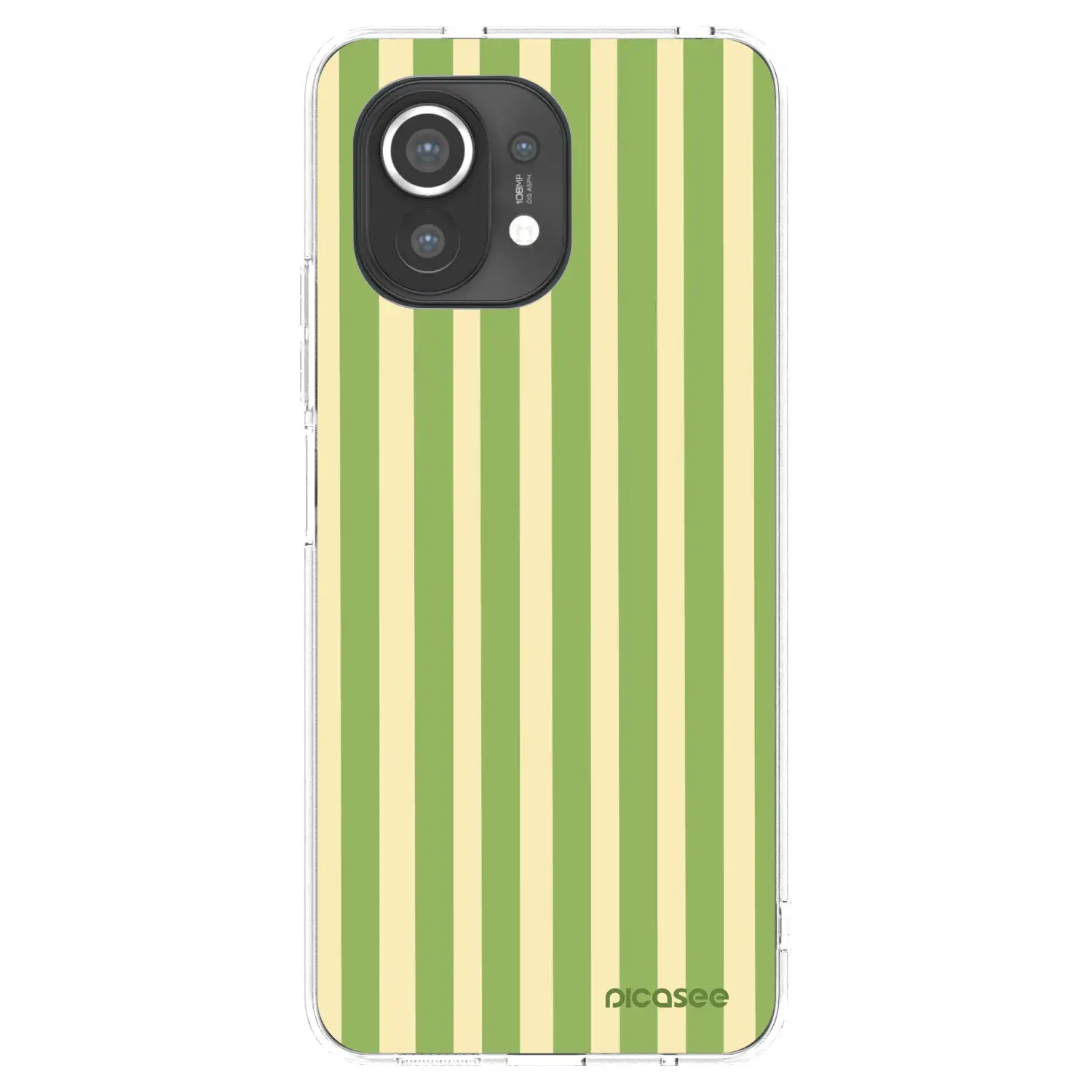 Silikonový průhledný obal pro Xiaomi Mi 11 - Lines Matcha