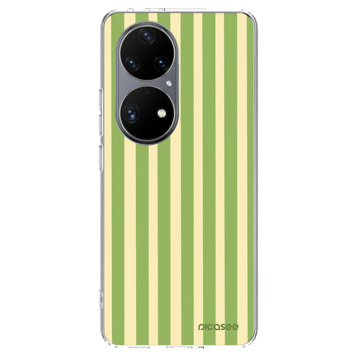 Silikonový průhledný obal pro Huawei P50 - Lines Matcha