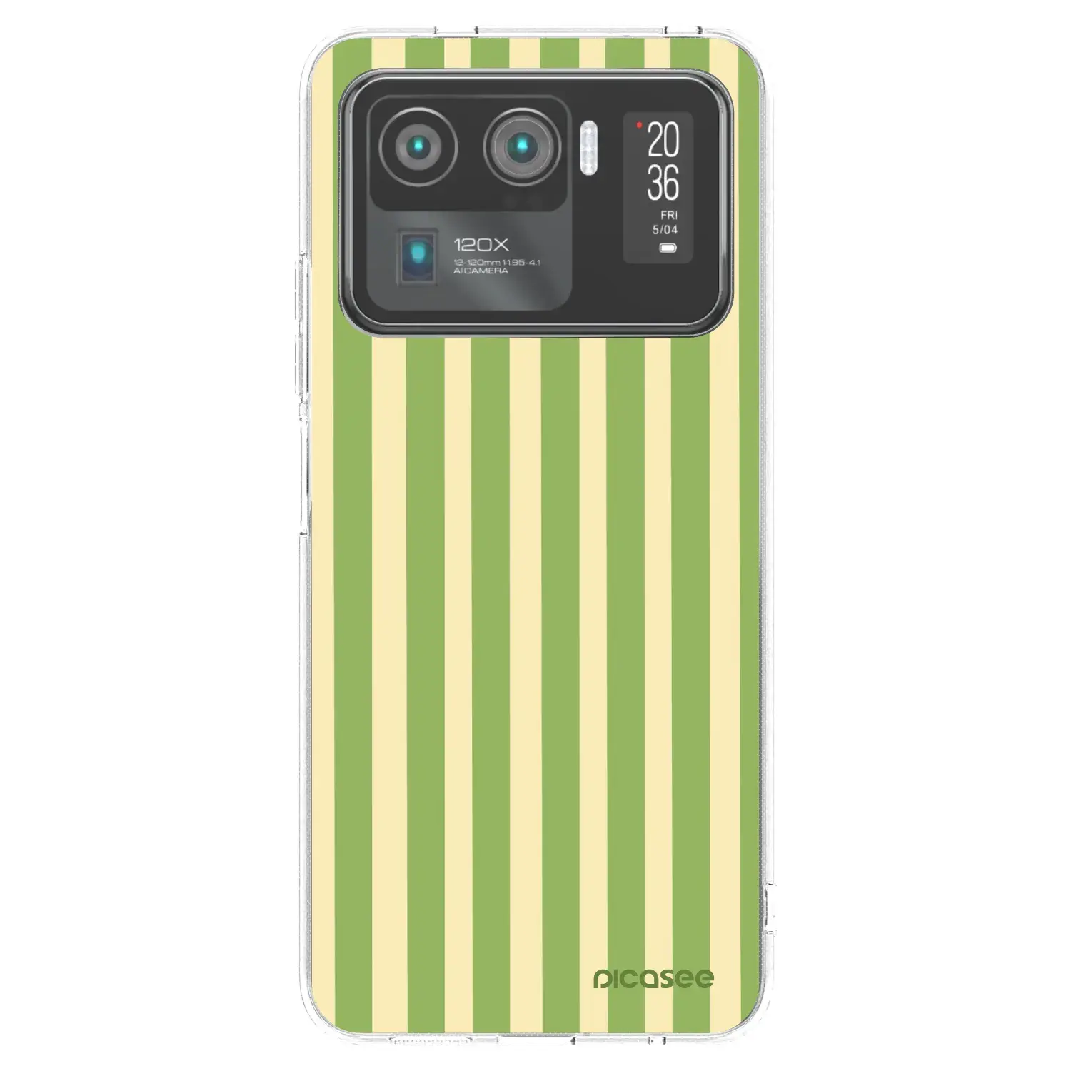 Silikonový průhledný obal pro Xiaomi Mi 11 Ultra - Lines Matcha