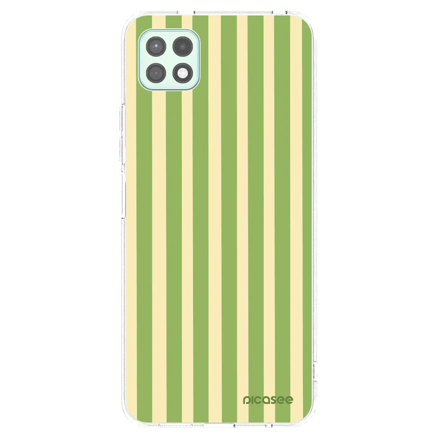 Silikonový průhledný obal pro Samsung Galaxy A22 A226B 5G - Lines Matcha